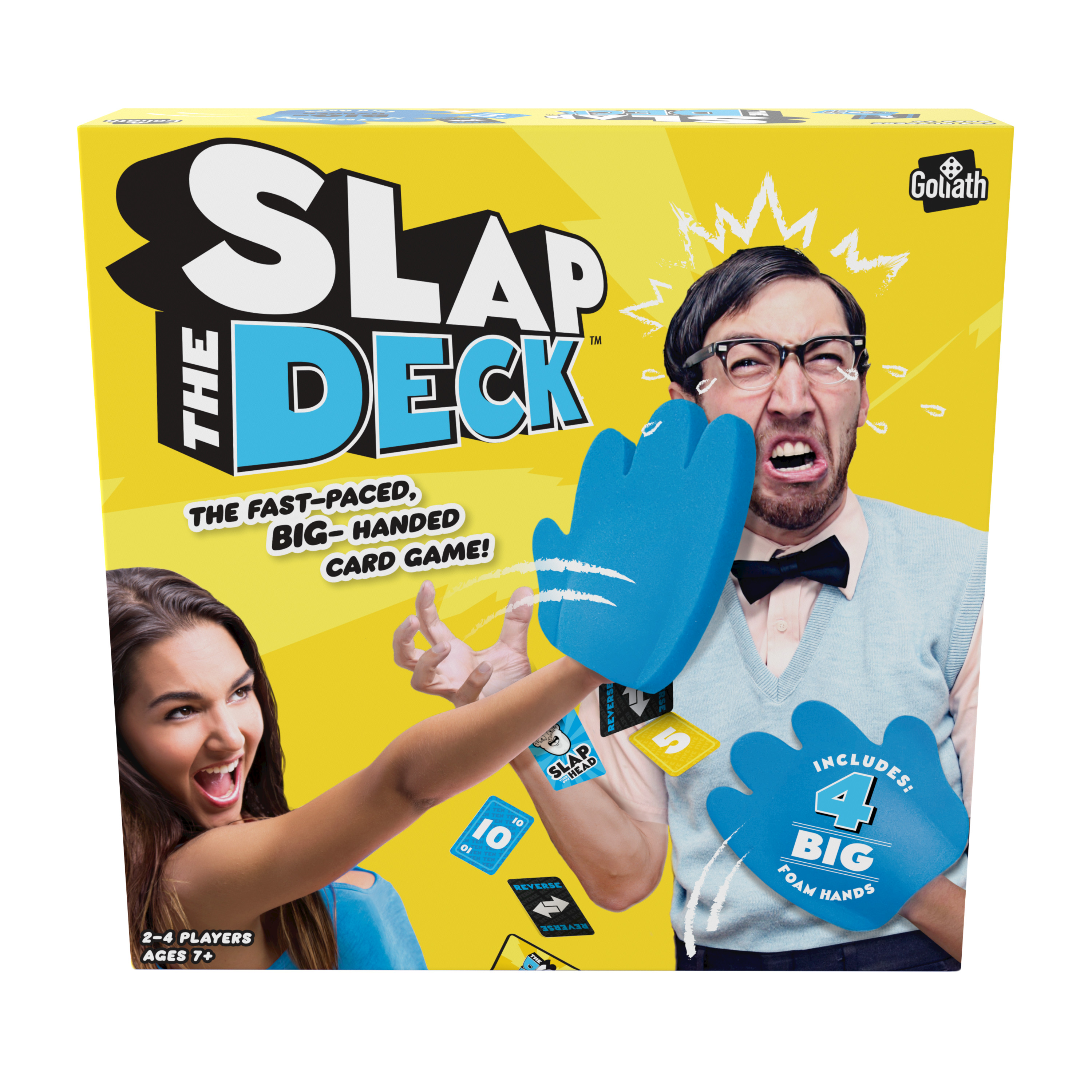 Goliath Slap the Deck Game - Fast-Paced Card Game With BIG Foam Hands - Ages 7 And Up, 2-4 Players Goliath