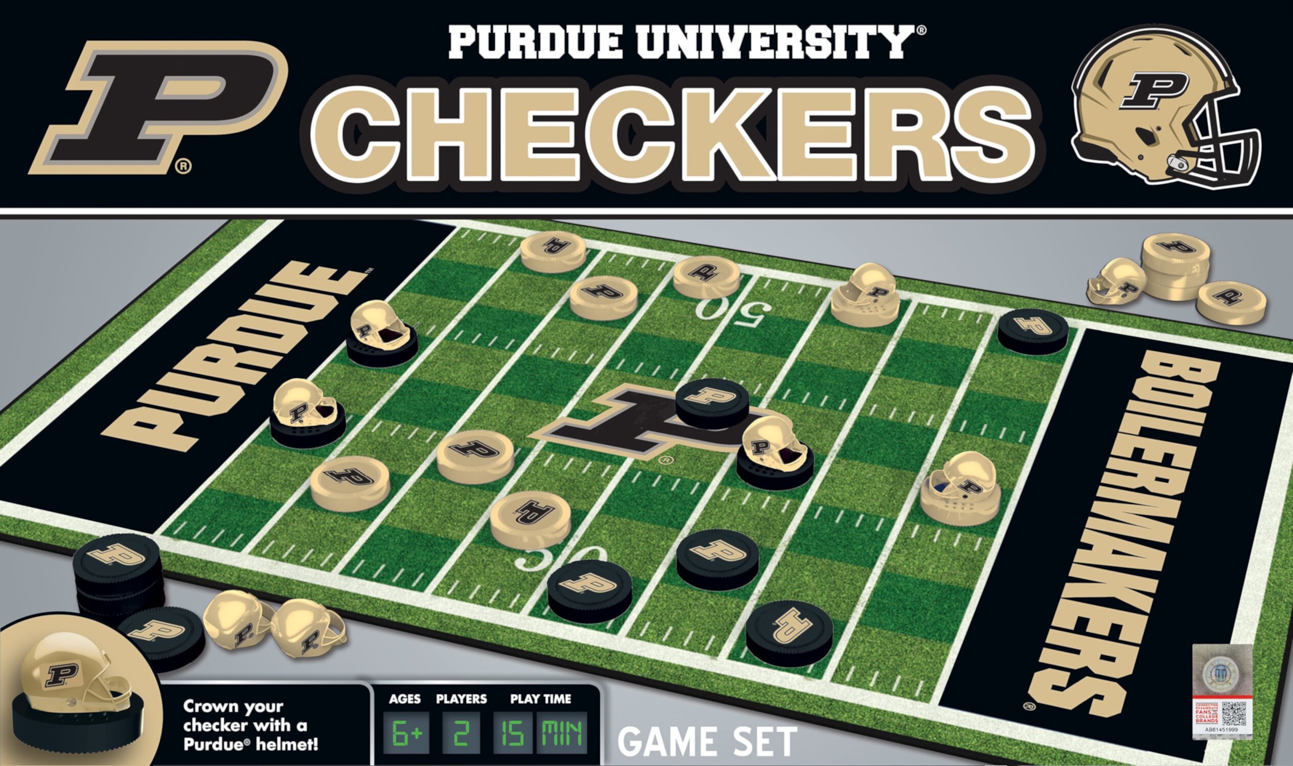 MasterPieces Officially licensed NCAA LSU Tigers Checkers Board Game for Families and Kids ages 6 and Up MasterPieces