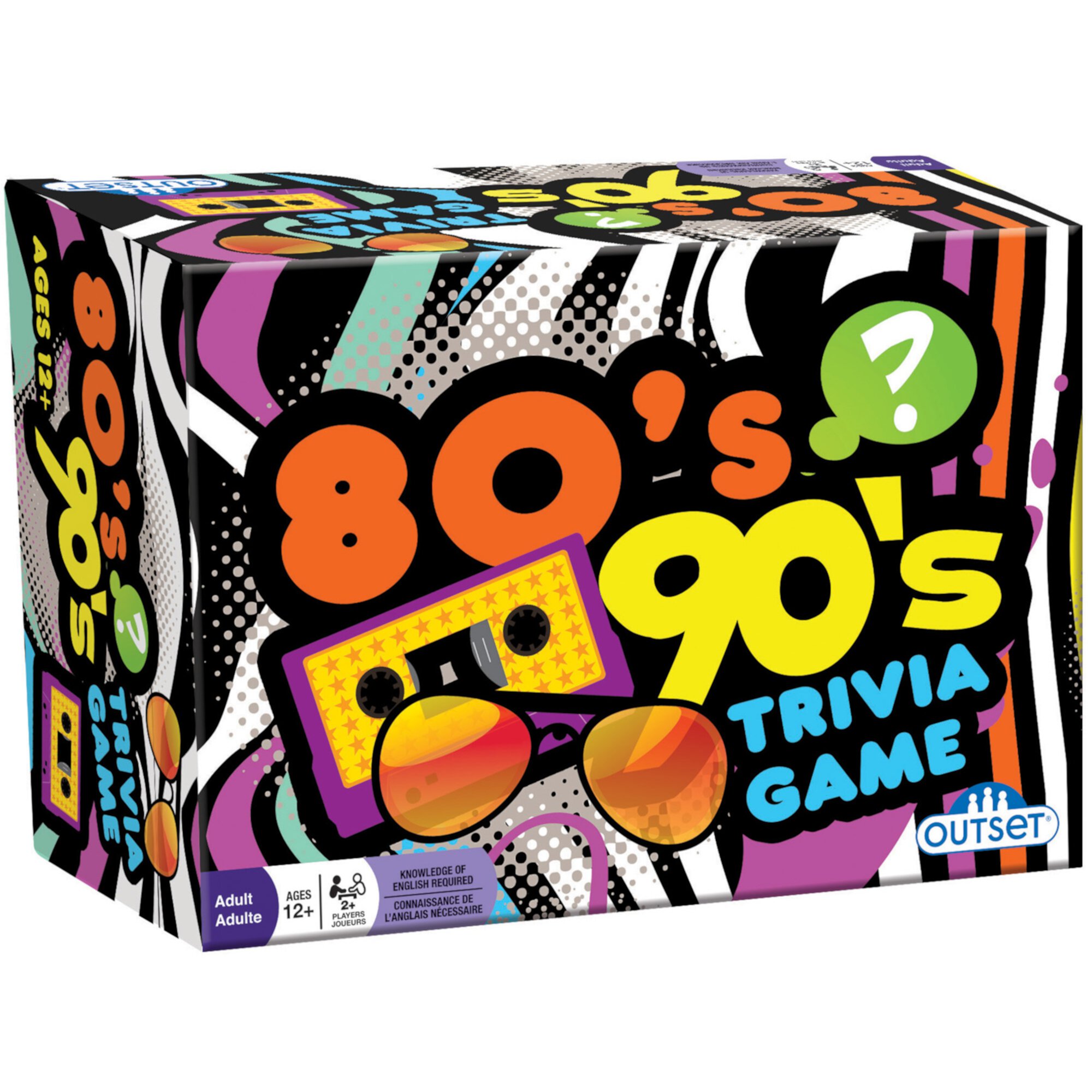 Outset Media 80's & 90's Trivia Board Game Outset Media