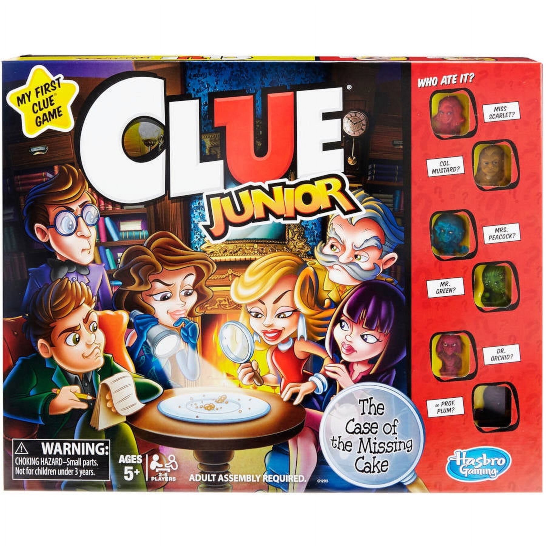 Clue Junior Classic Board Game for Kids and Family, Halloween Games for 2-6 players, 5+ CLUE