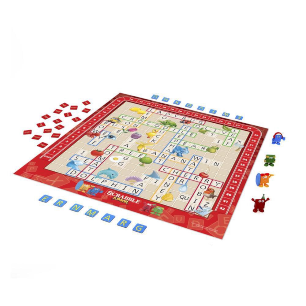 Scrabble Junior Crossword Board Game for Kids and Family Ages 5 and Up, 2-4 Players HASBRO