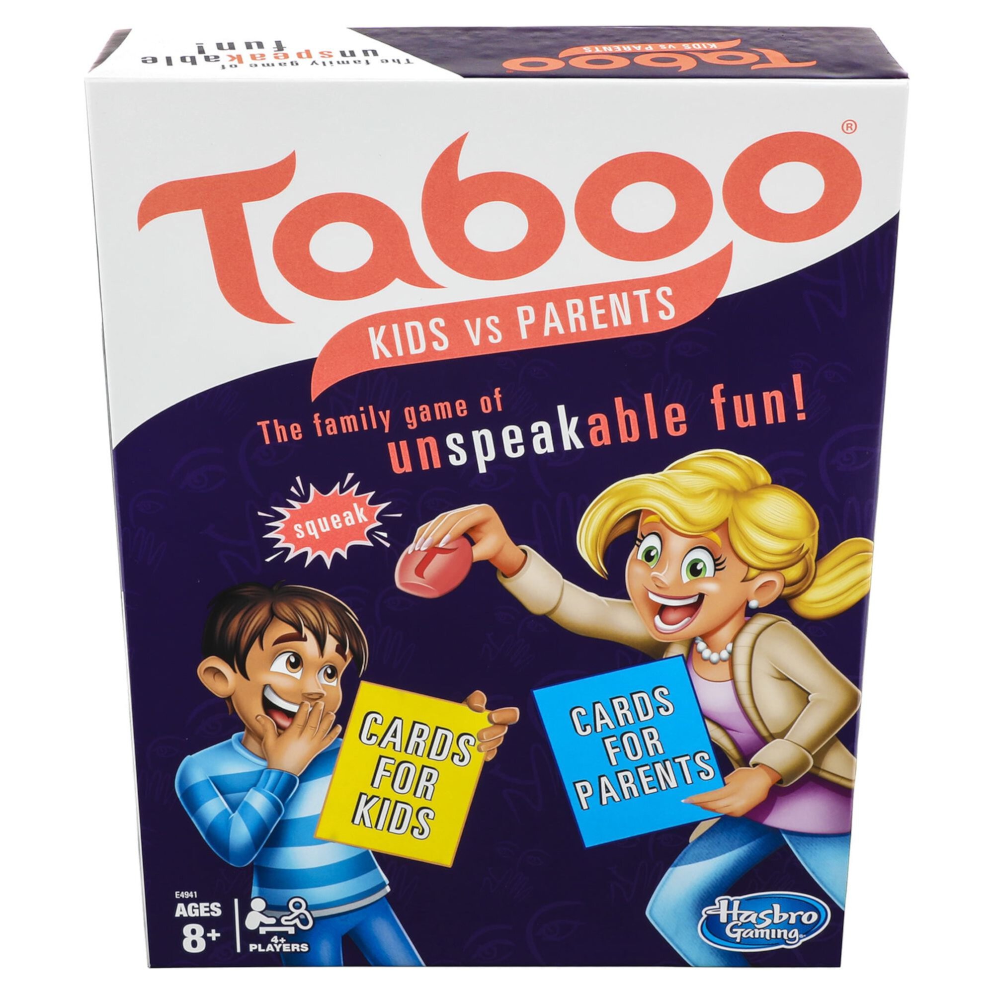 Taboo Kids Vs Parents The Family Game Of Unspeakable Fun Board Game Ages 8 and Up, 4+ Players HASBRO