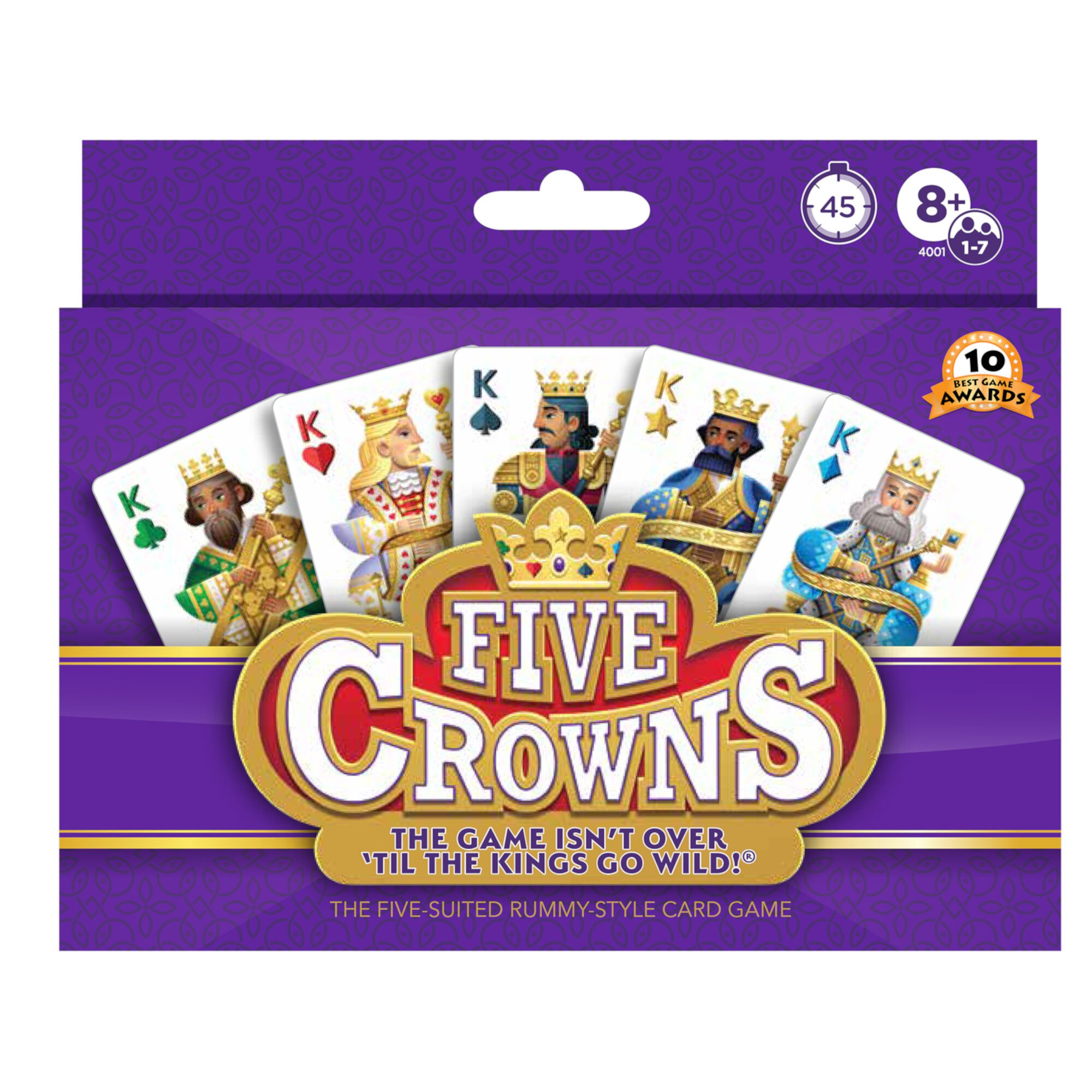 Play Monster Five Crowns – Card Game for Kids and Adults, 1-7 Players, Ages 8+ PLAYMONSTER