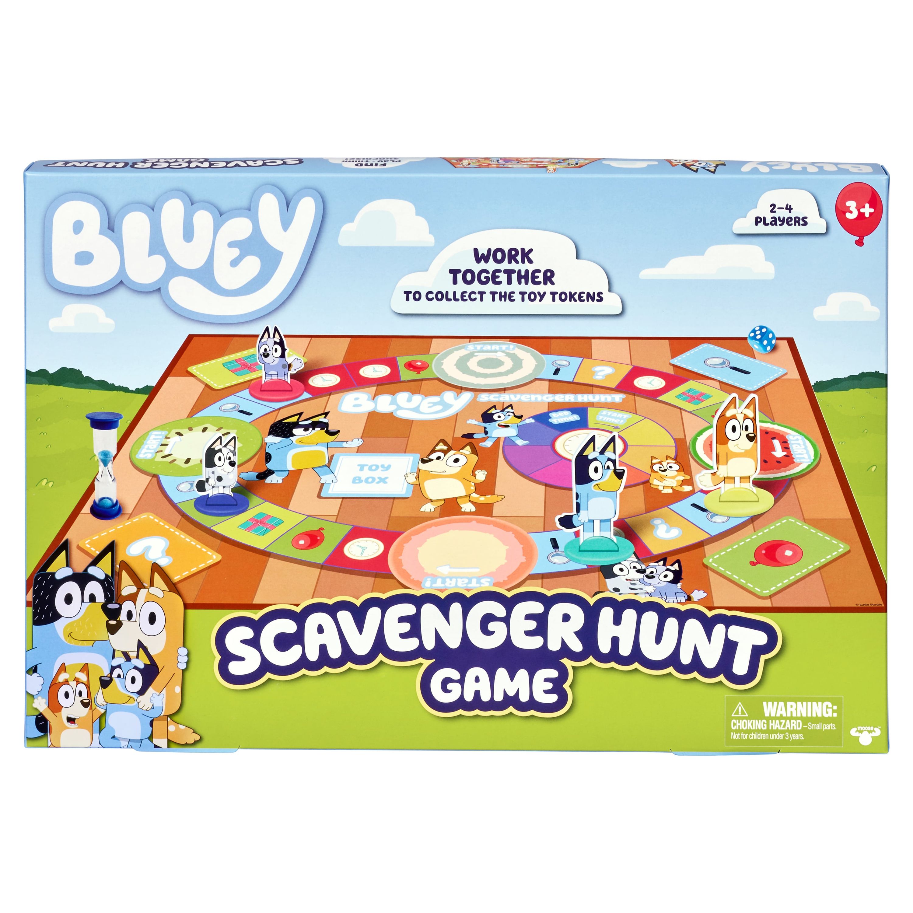 Bluey, Scavenger Hunt Family Board Game, Ages 3+ Bluey