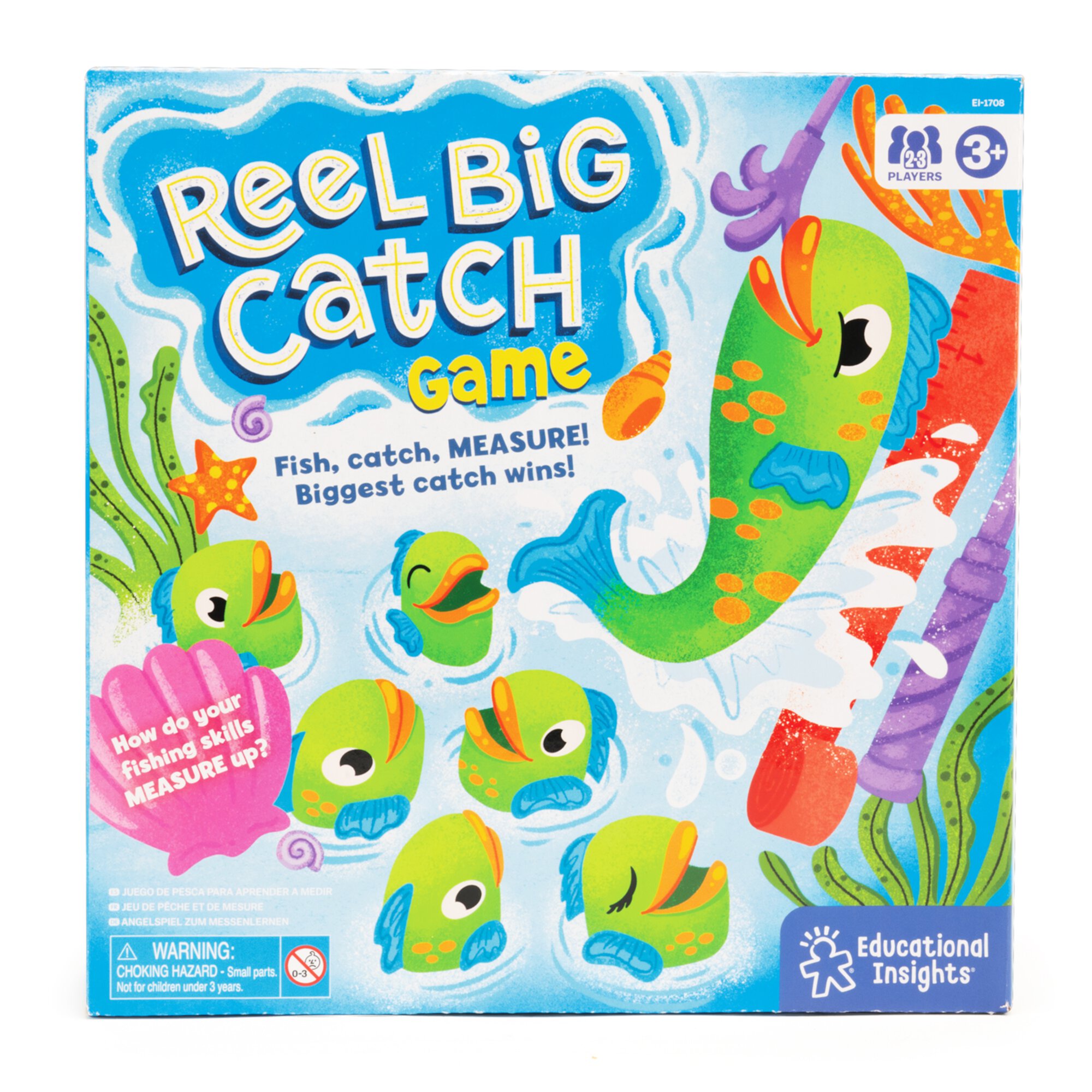 Educational Insights Reel Big Catch Game, Preschool Early Math Game, Boys & Girls Ages 3+ Educational Insights