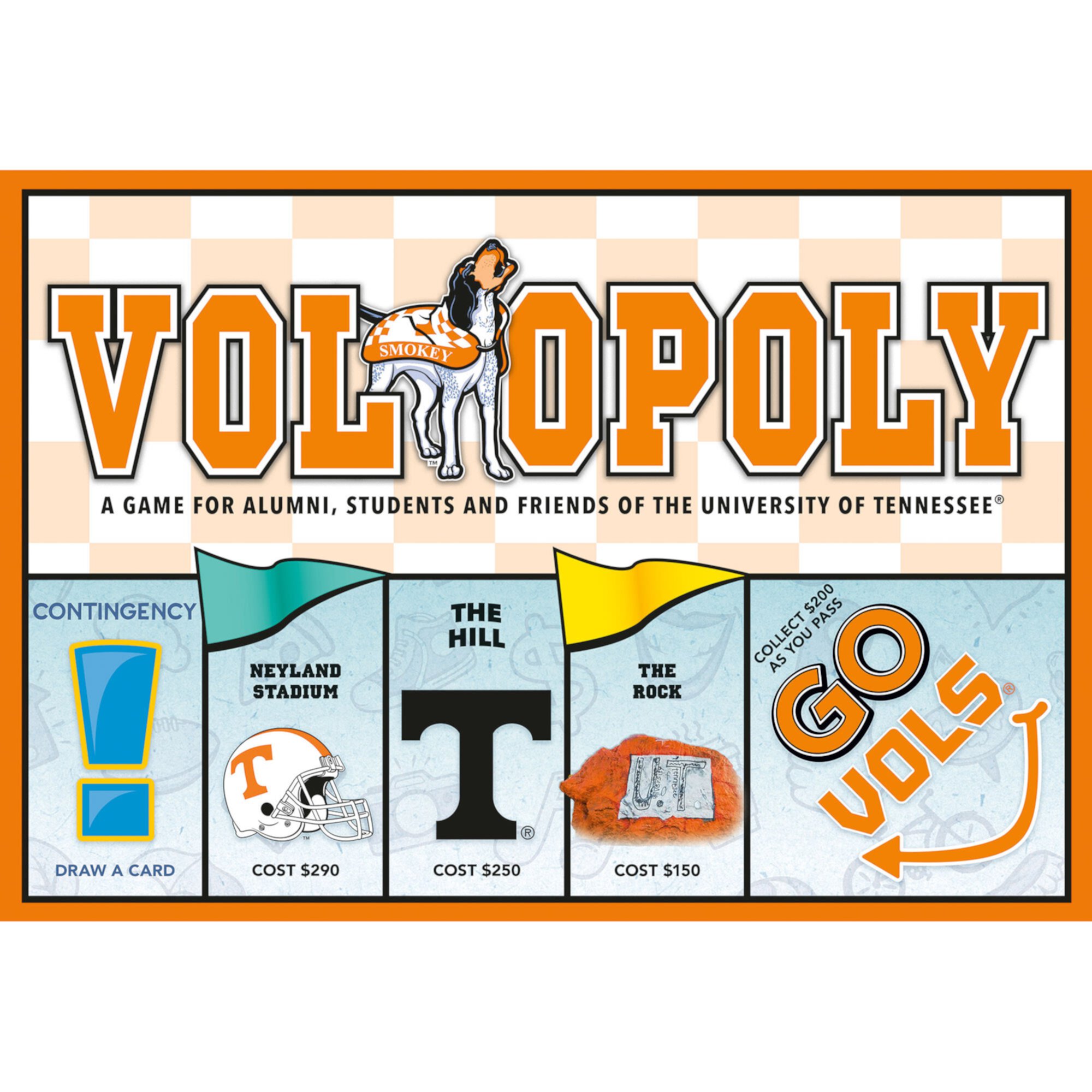 Late For The Sky: Vol-Opoly - University Of Tennessee Themed Family Board Game, Opoly-Style, Traditional Play Or 1 Hr Version, Ages 8+, 2-6 Players Late For The Sky