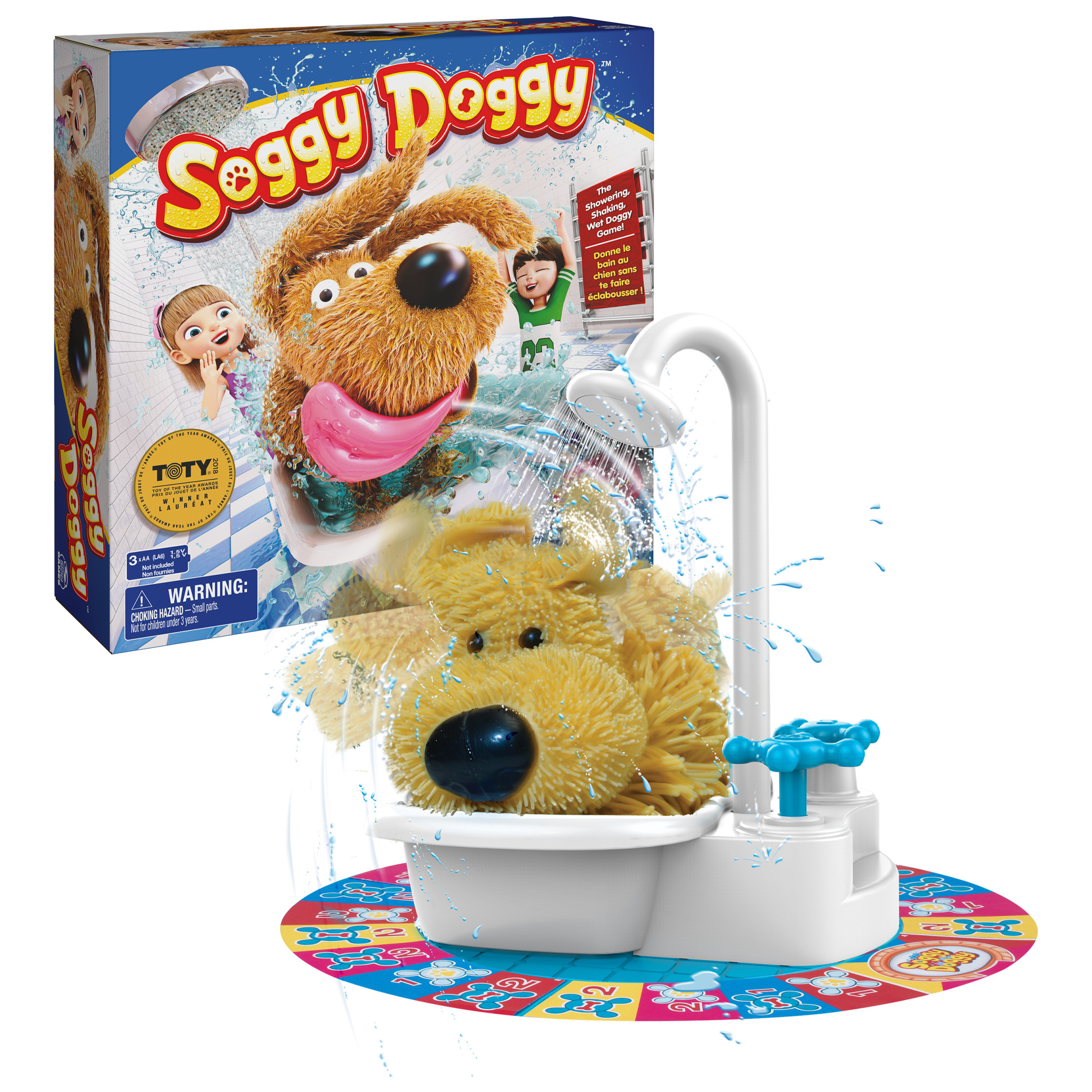 Soggy Doggy, Award-Winning Board Game , for Kids Ages 4 and up Spin Master Games