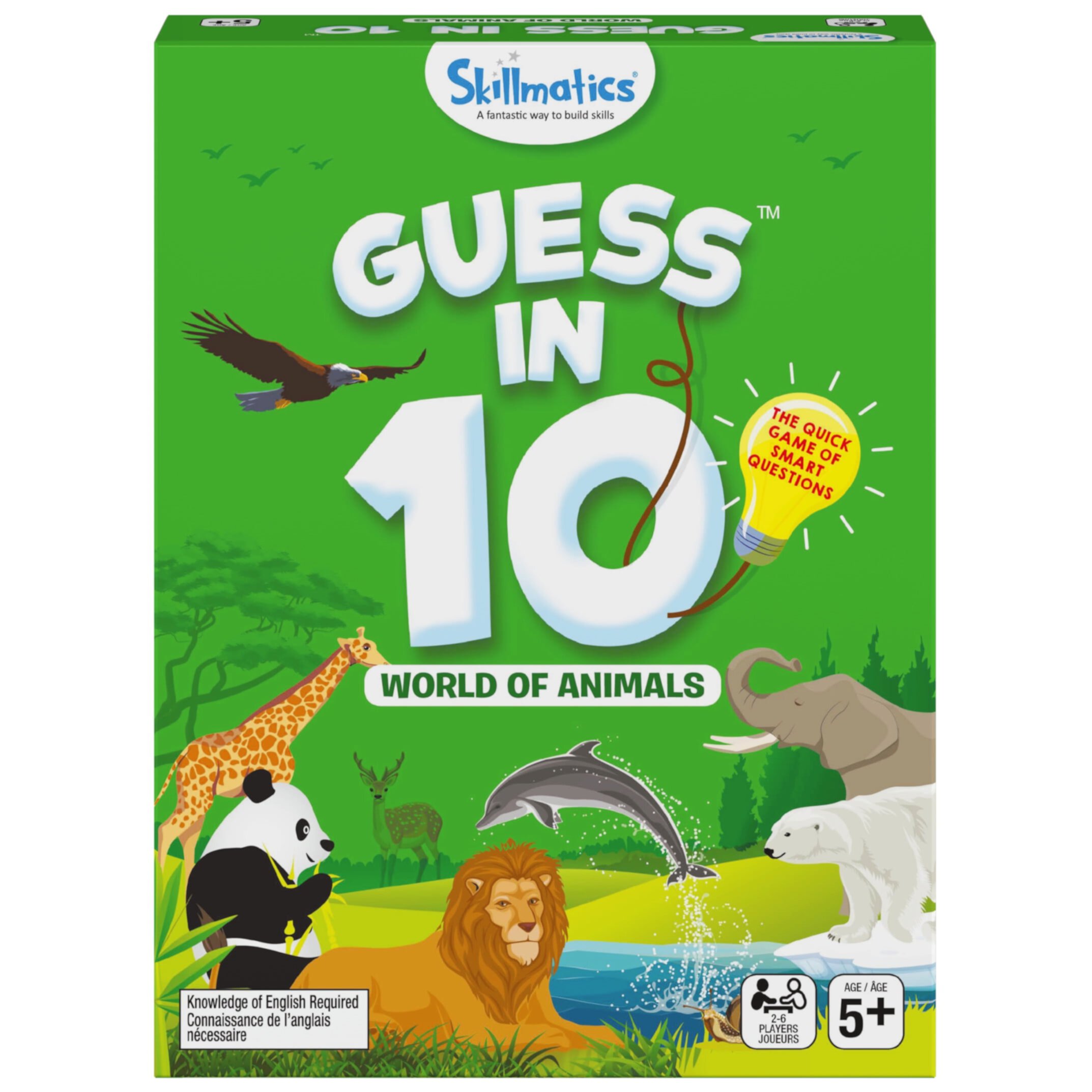 (2 pack) Skillmatics Guess in 10 Educational Board Game, for Families and Kids Ages 5 and up, Animals Skillmatics