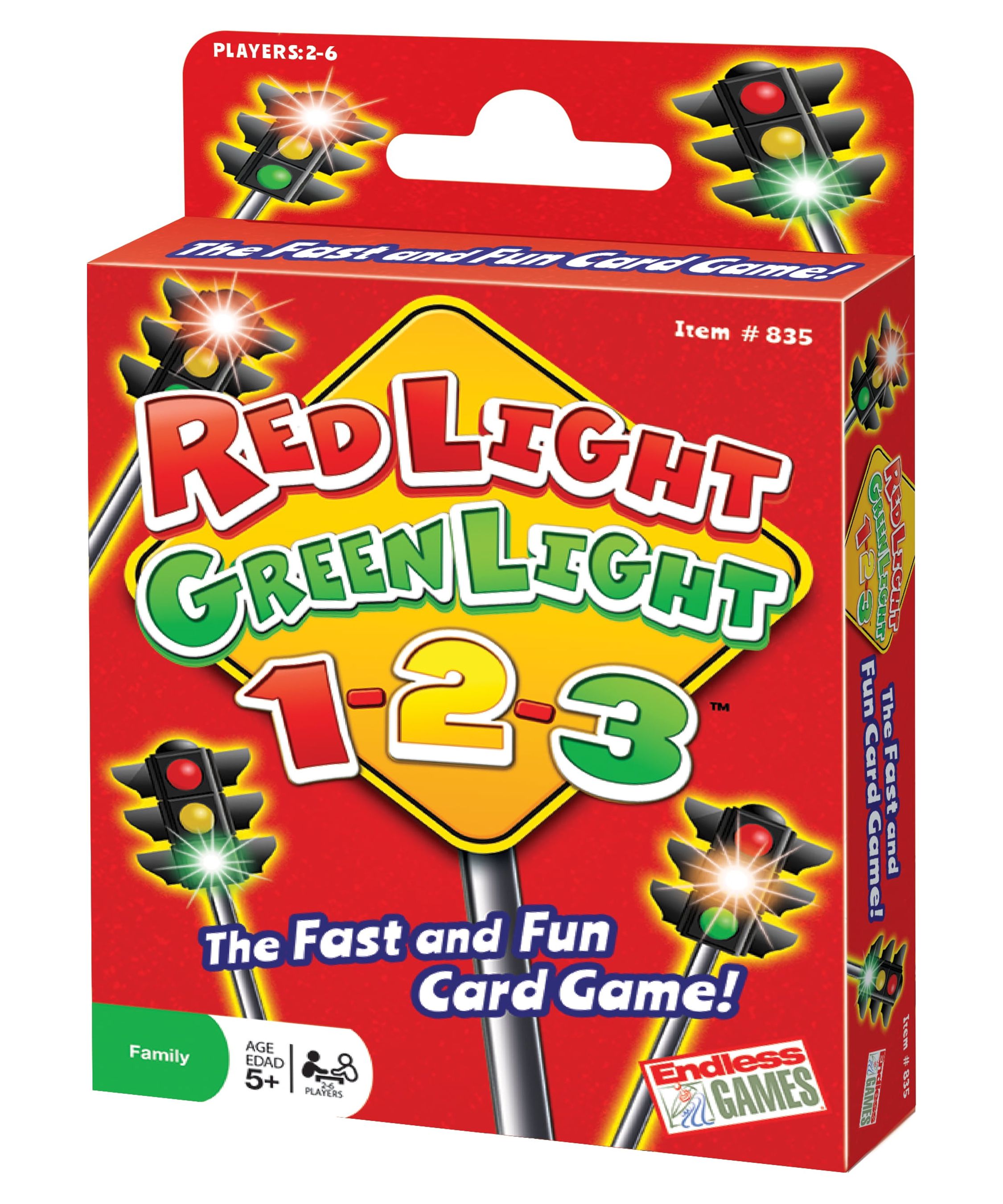 Red Light Green Light, 1-2-3 The Fast and Fun Card Game, Children Ages 5+ Endless Games