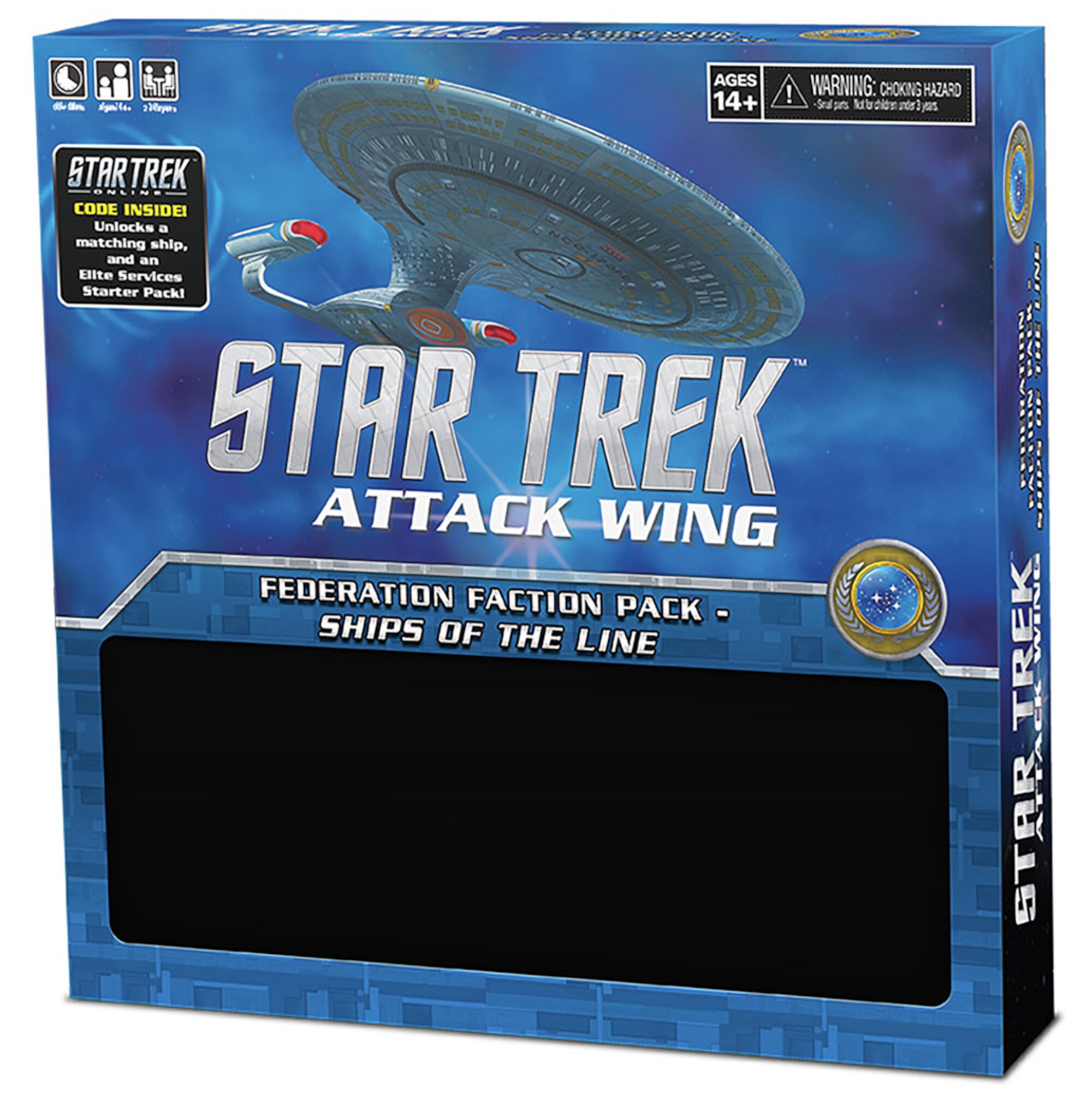 Star Trek: Attack Wing: Federation Faction Pack - Ships of the Line Expansion - Sci-Fi Combat Miniatures Game, Ages 14+, 2+ Players, 60 Min WizKids