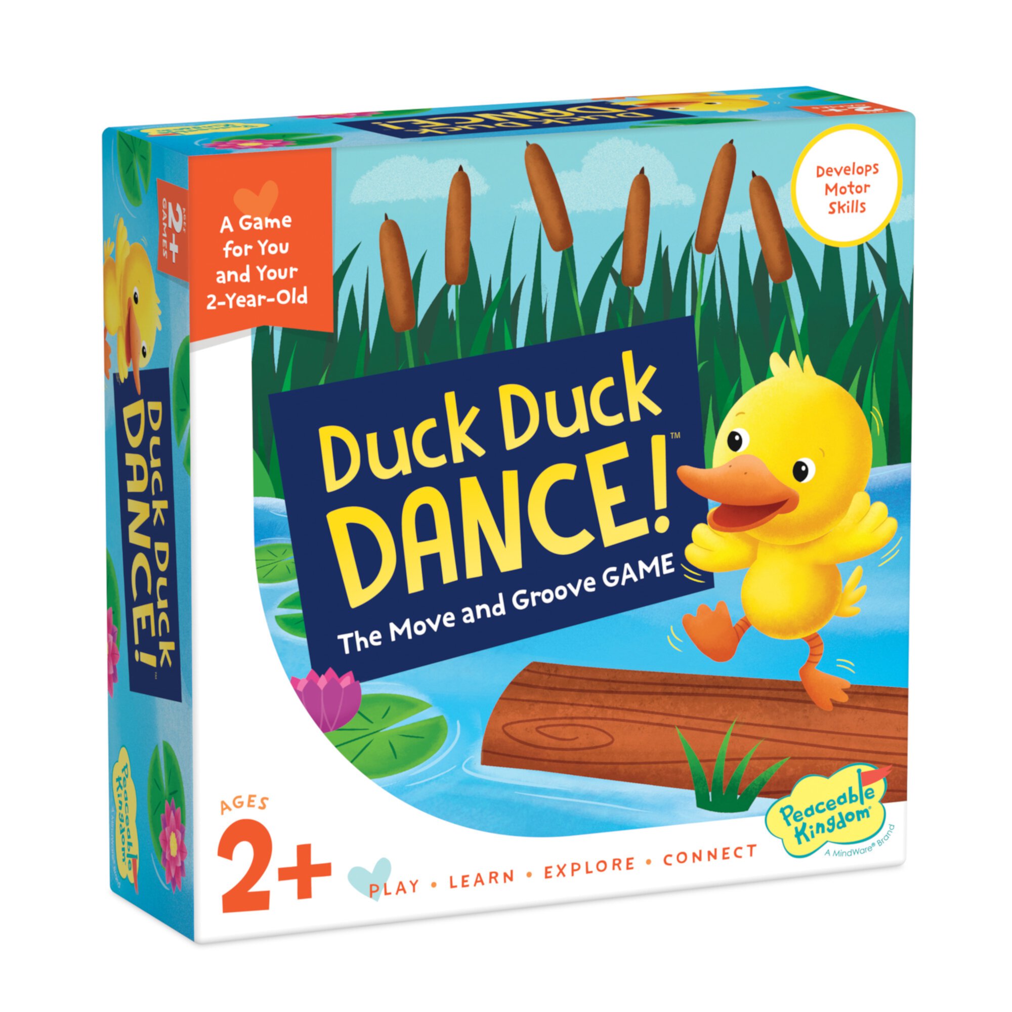 MindWare Peaceable Kingdom Games for Parents & Their 2-Year-olds: Duck Duck Dance, Toddler & Preschool Board Game of Moving Your Body & Following Directions Peaceable Kingdom