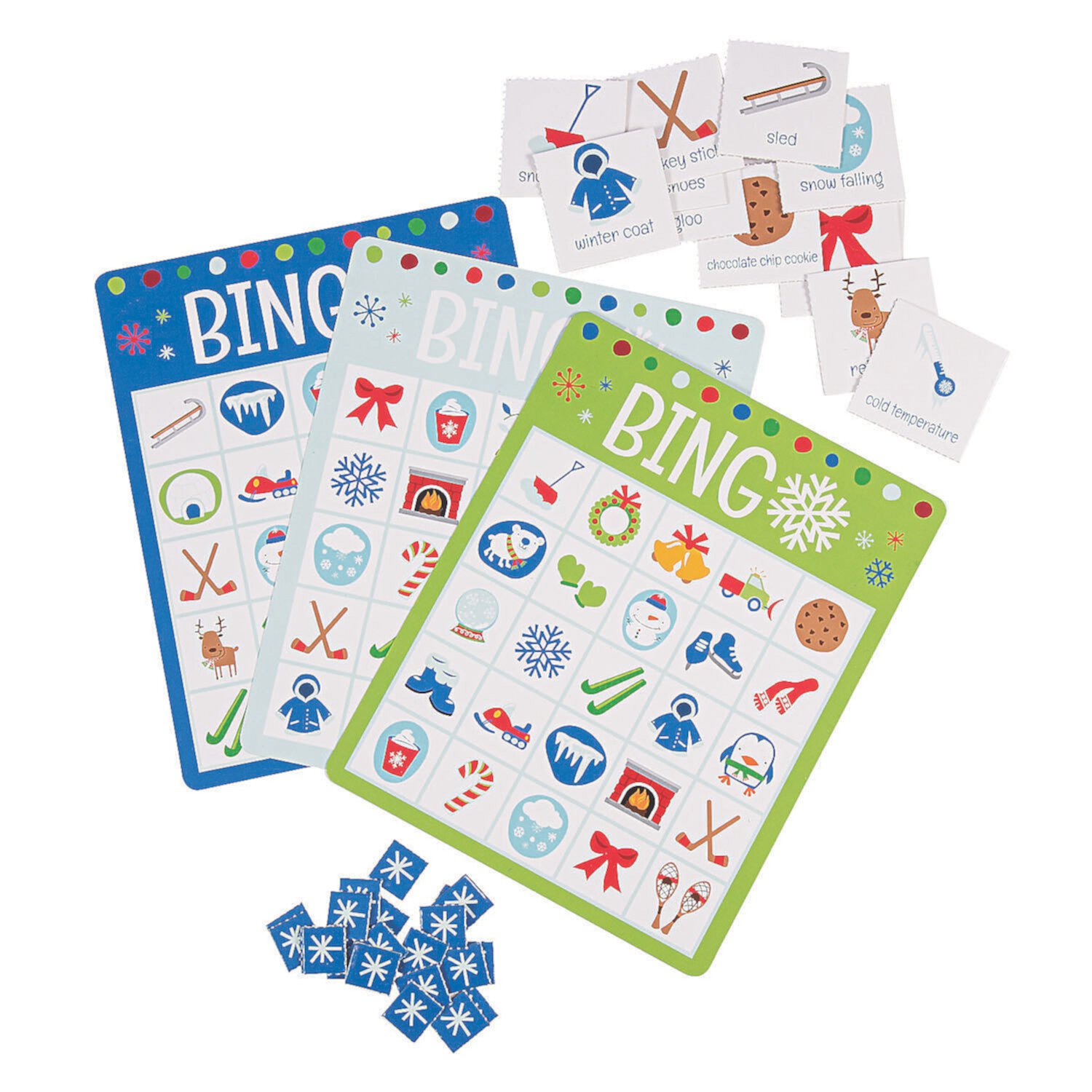 Premium Winter Bingo Game, Toys, Winter, 662 Pieces Fun Express