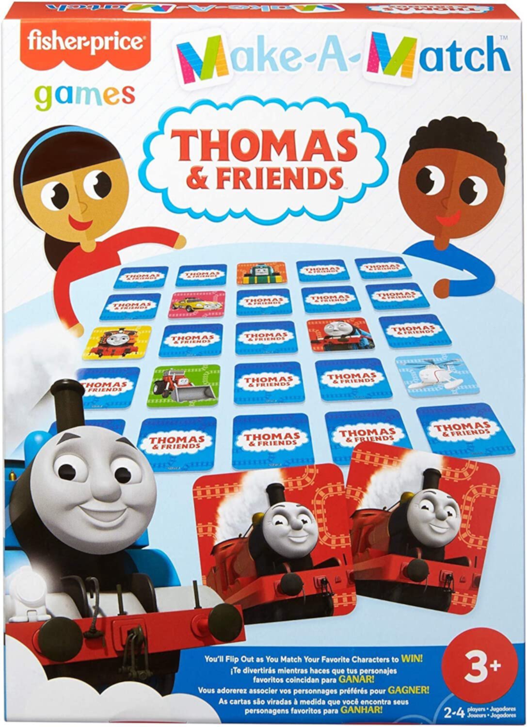 Fisher-Price Make-A-Match Card Game with Thomas & Friends Theme For 3 Year Olds & Up Mattel