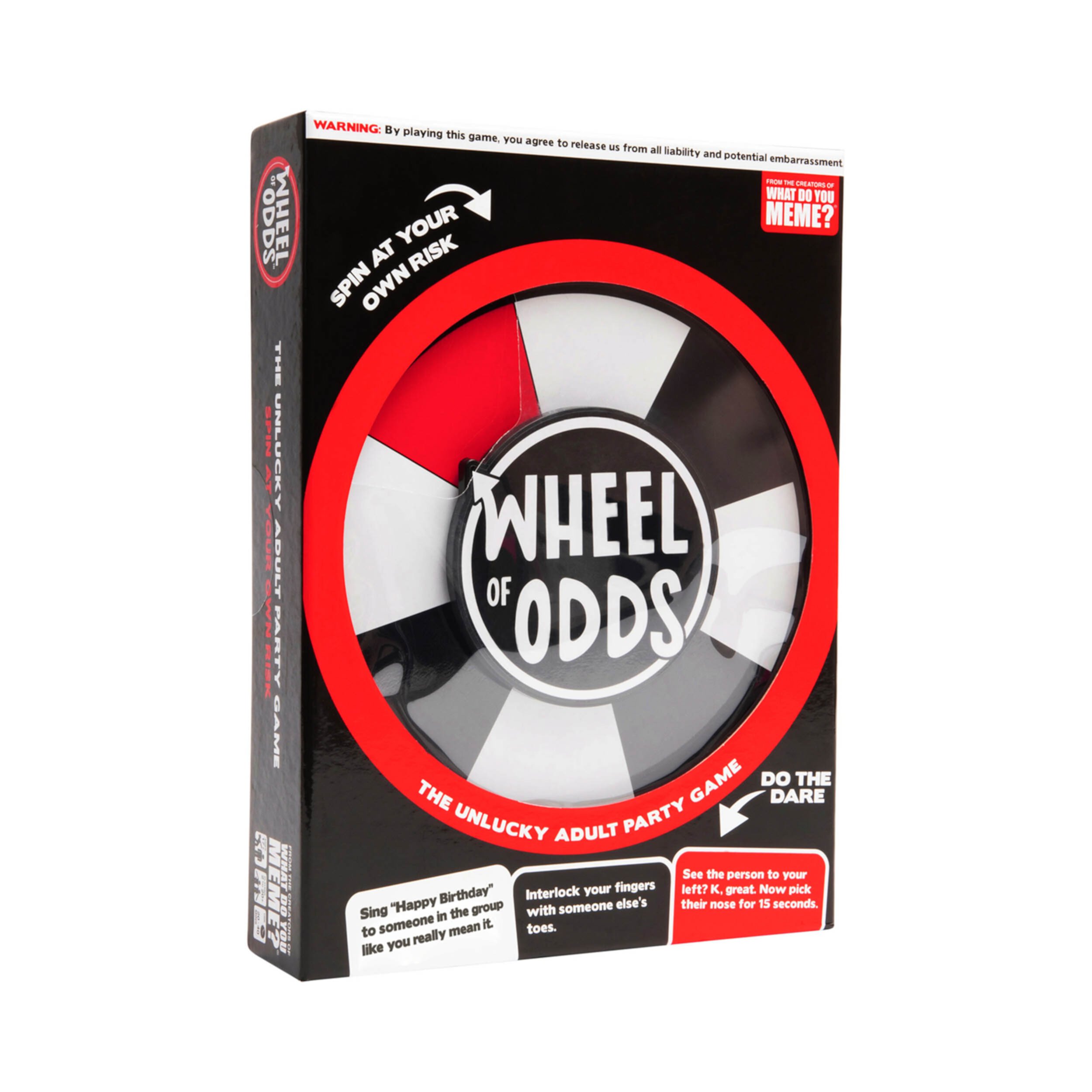 Wheel of Odds - Full of Outrageous Dares Classic Card Party Game, by What Do You Meme? WHAT DO YOU MEME?