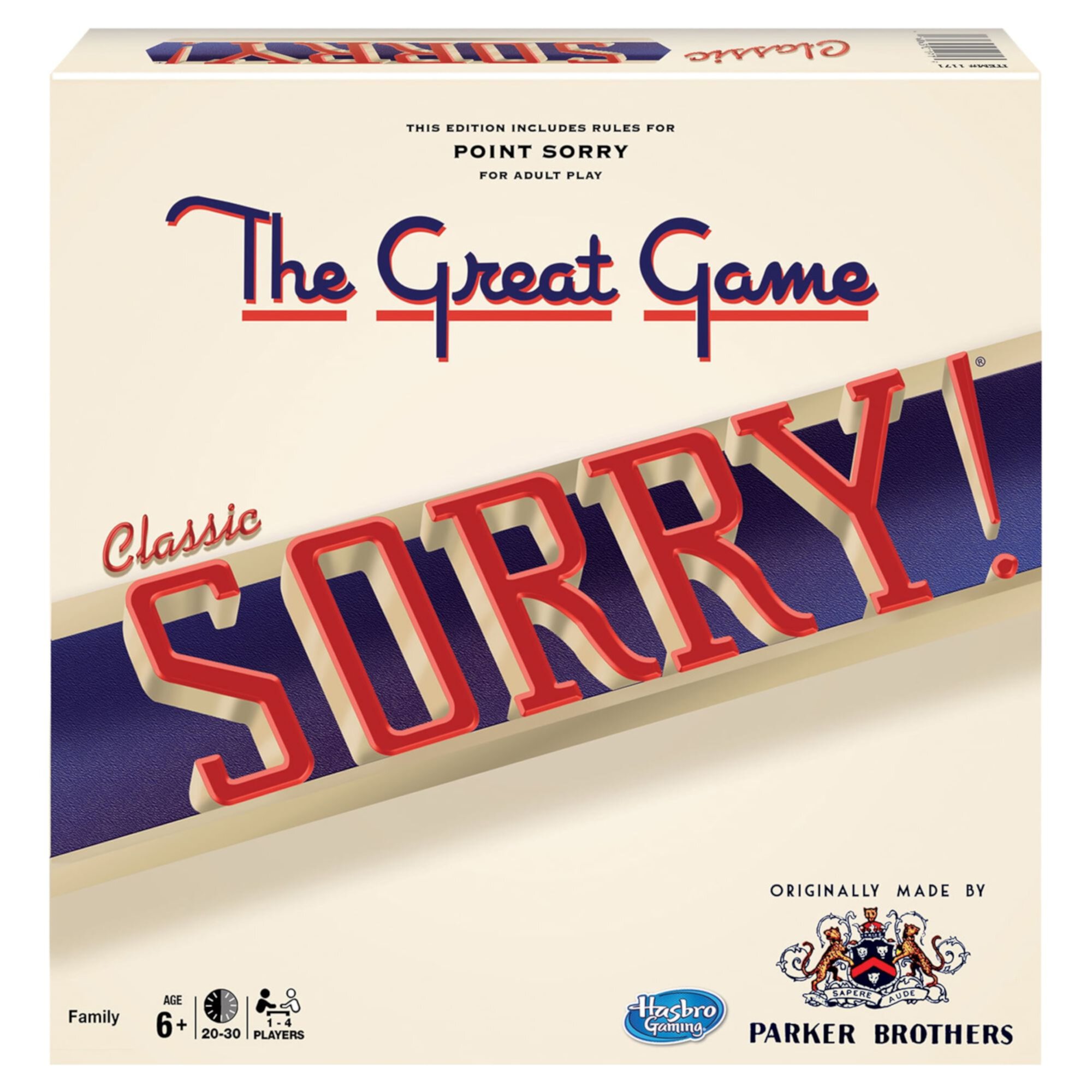 Classic Sorry! Board Game, by Winning Moves Games Winning Moves Games USA