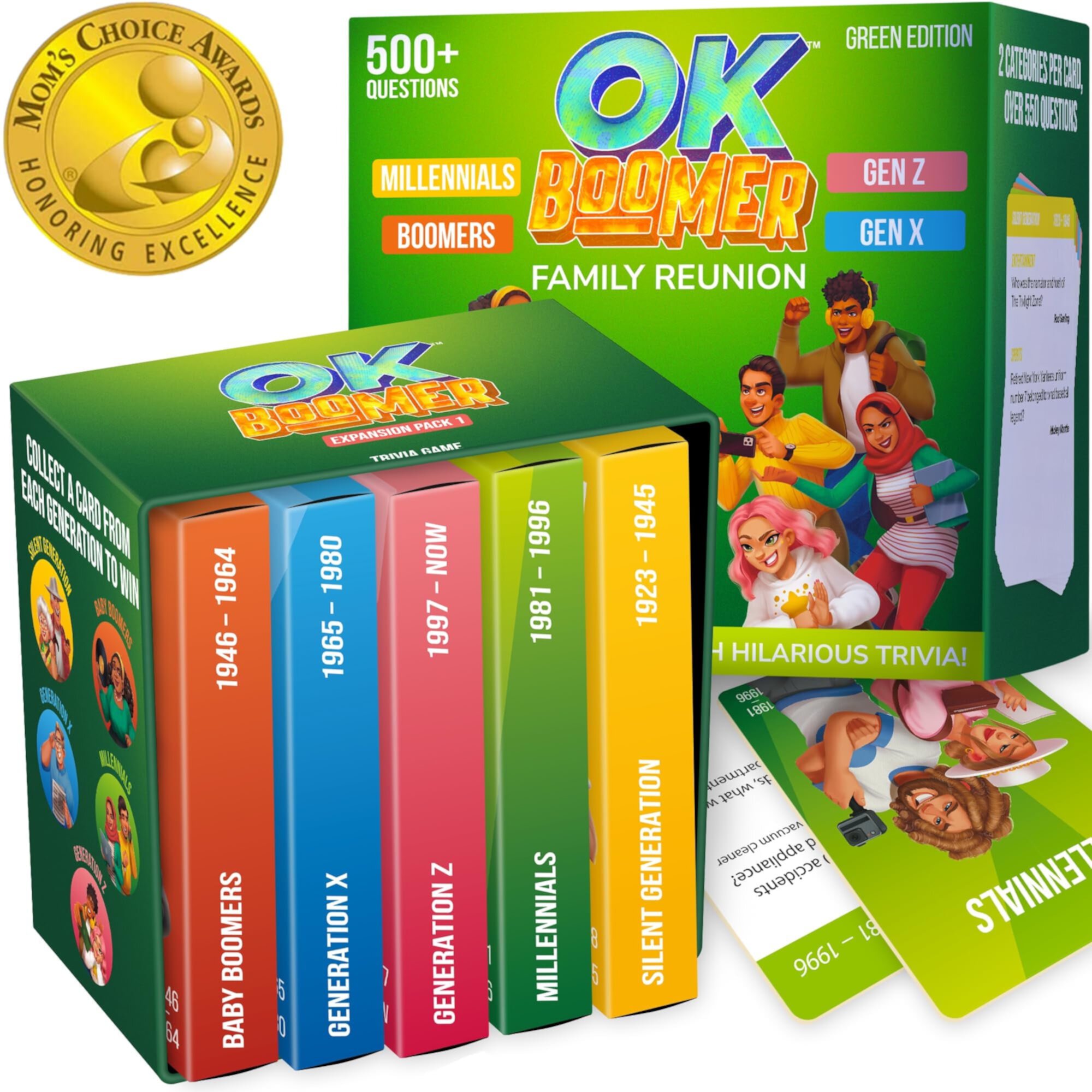 QUOKKA OK Boomer Family Games for Kids and Adults - Card Board Games for Family Game Night Volume ll QUOKKA