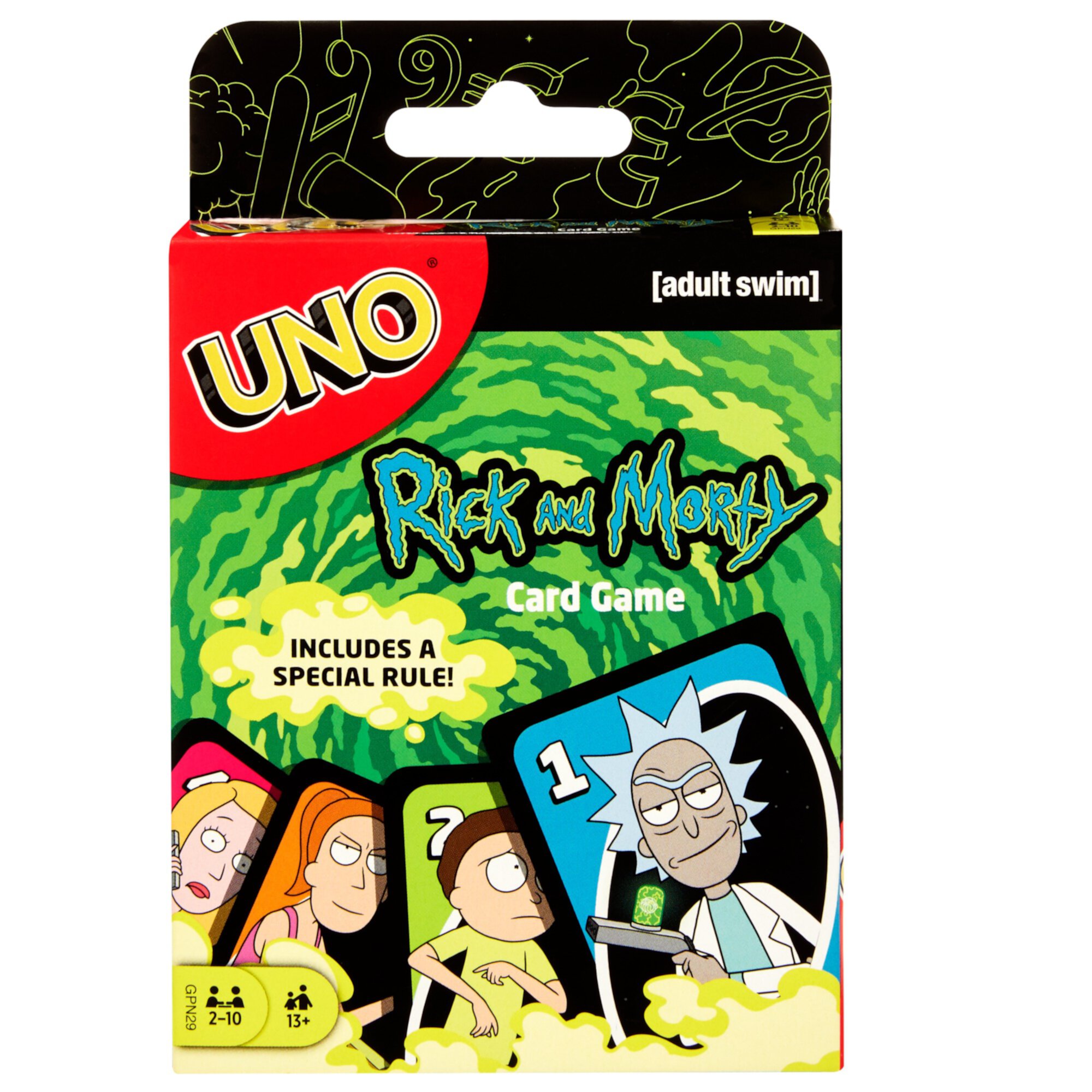 ​UNO Rick and Morty Animated Series Adult Card Game with 112 Cards UNO