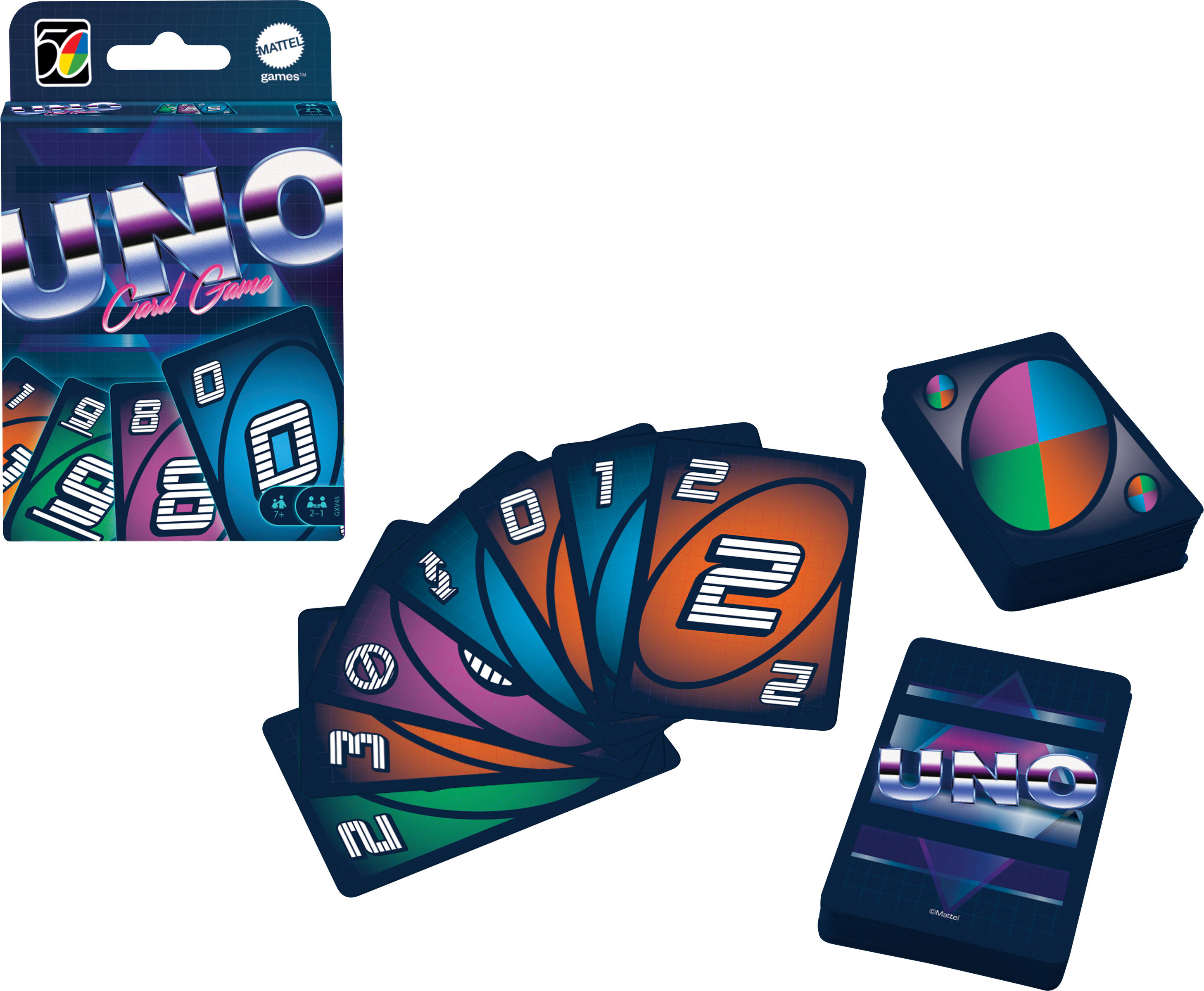 UNO Iconic Series 1980s Matching Card Game for 7 Year Olds & Up UNO