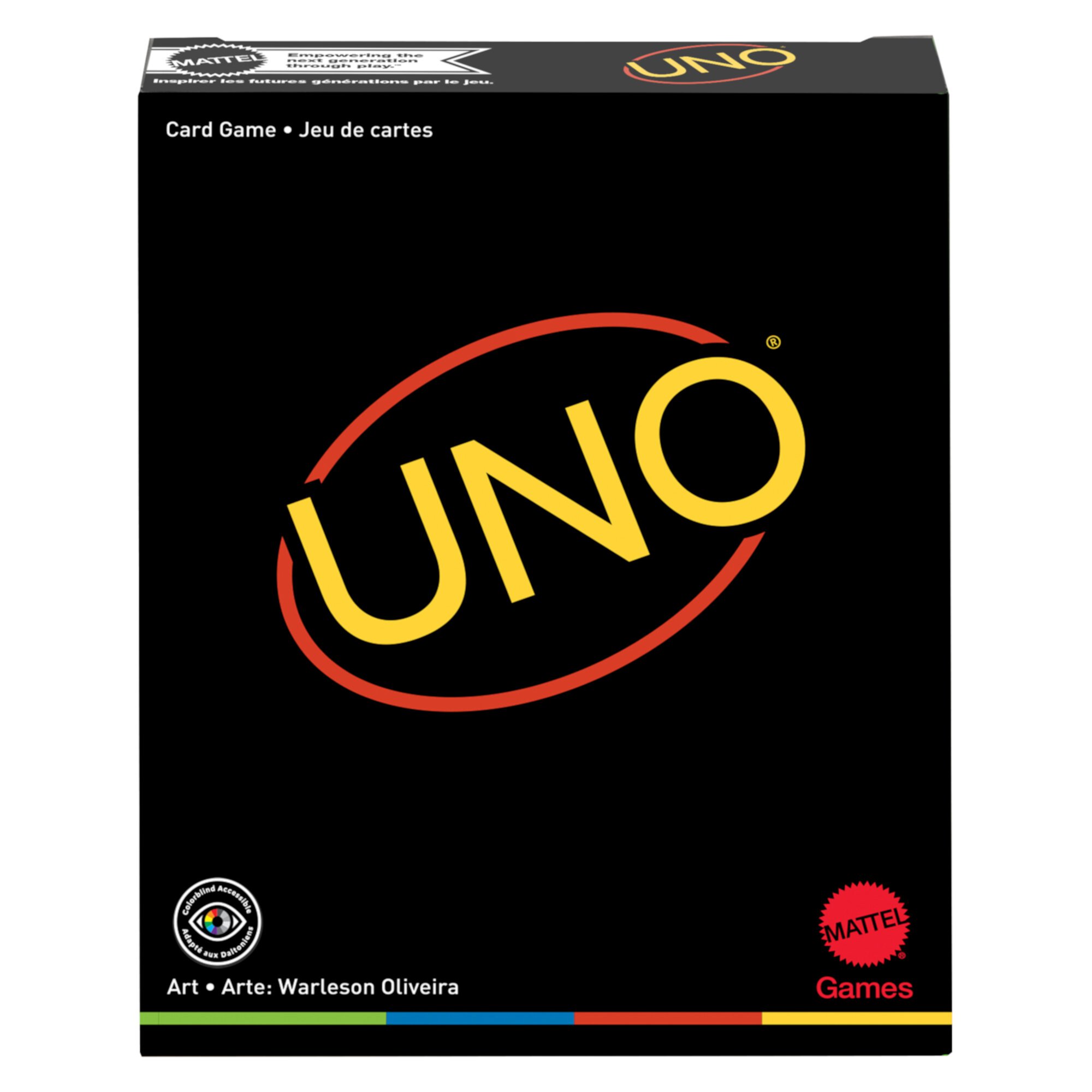 UNO Minimalista Card Game for Adults & Teens Featuring Designer Graphics by Warleson Oliviera UNO