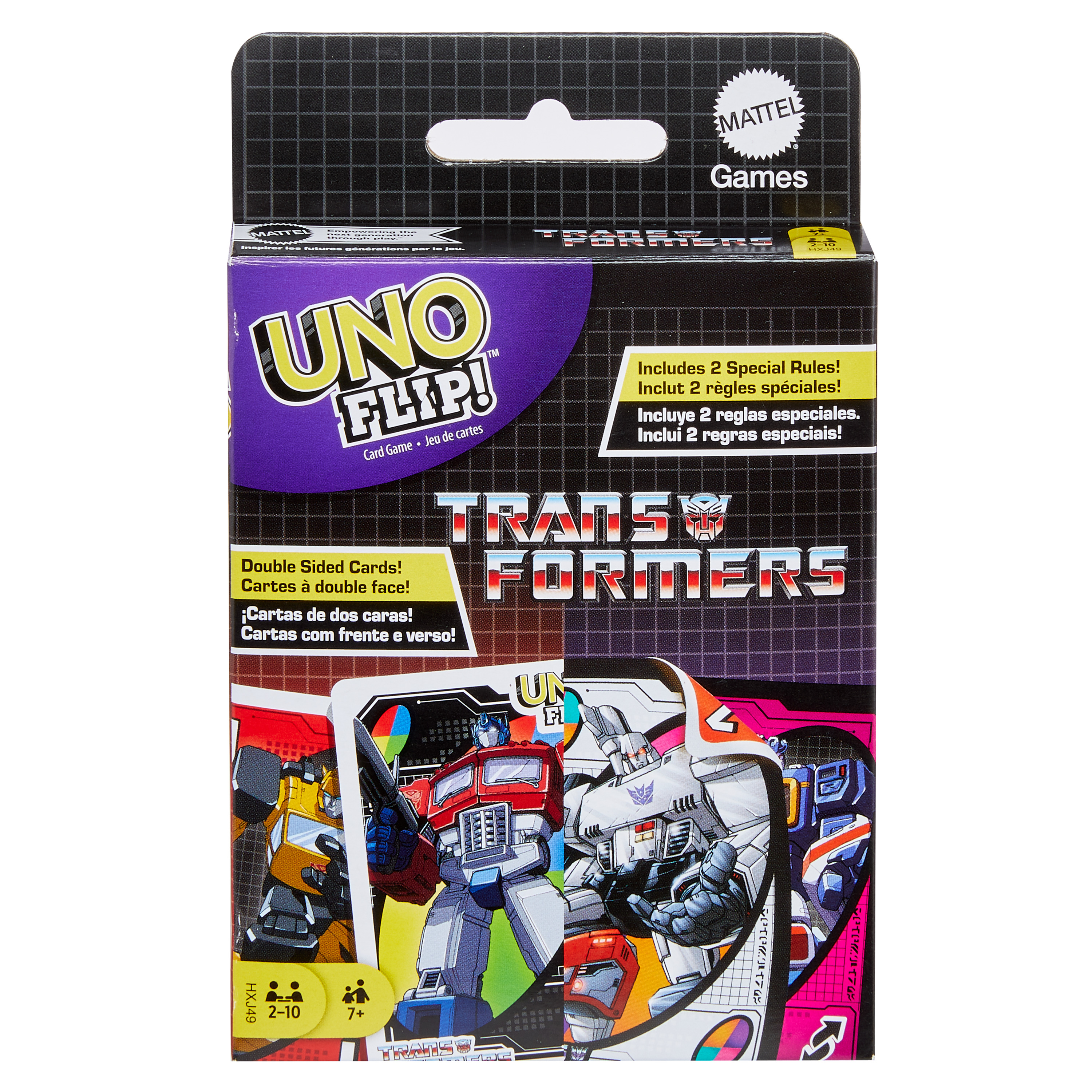 UNO Flip Transformers Card Game for Kids & Family Night UNO