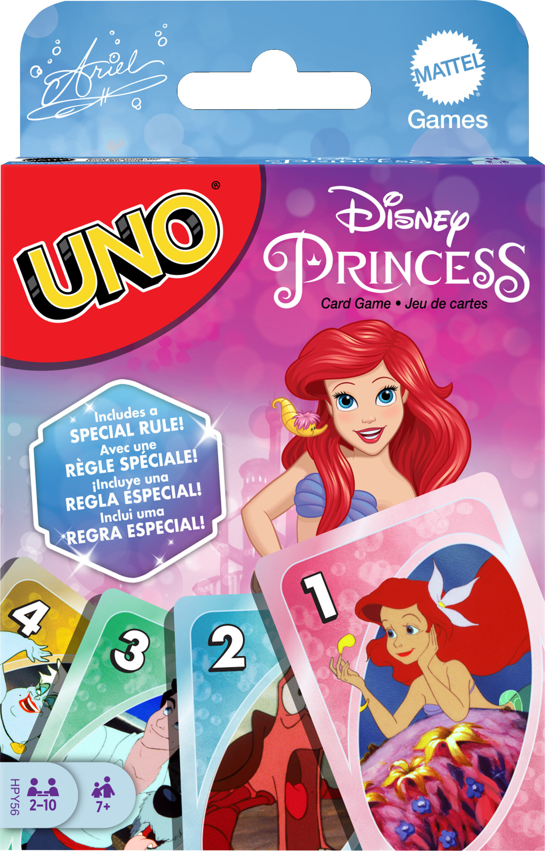 UNO Disney Princess The Little Mermaid Card Game, Inspired by the Movie UNO