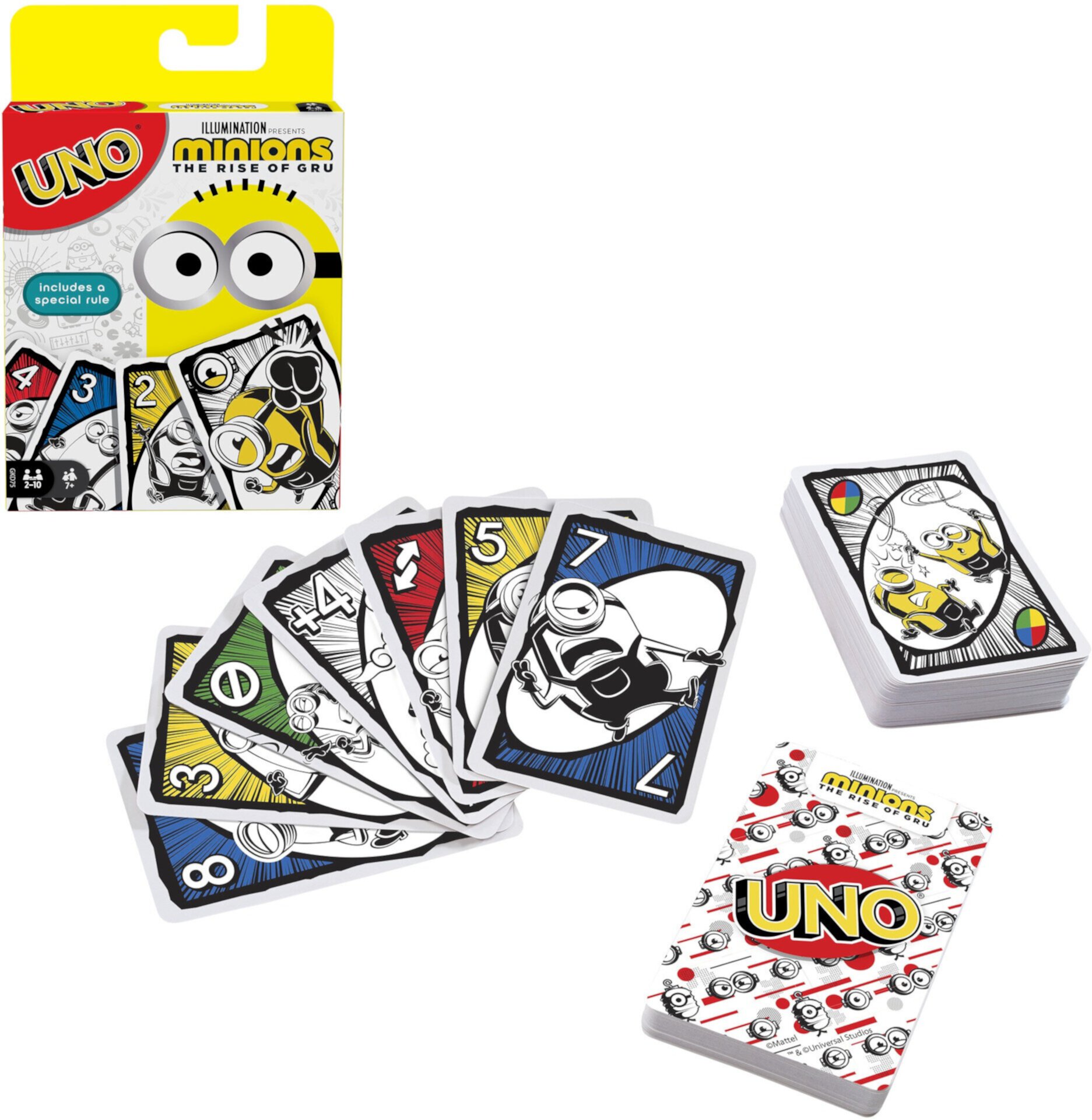 UNO Minions: The Rise of Gru Card Game for Kids and Family with Themed Deck, Gift and Collectible for Kids and Movie Fans UNO