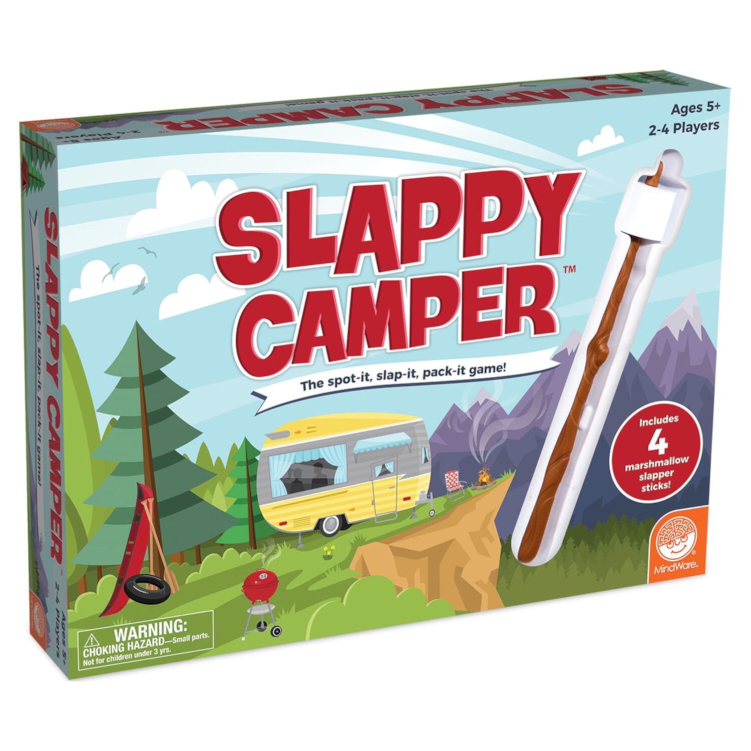 MindWare Slappy Camper Game, Quick Thinking, Fast Reflexes & Story Telling, 2 to 4 Players MindWare