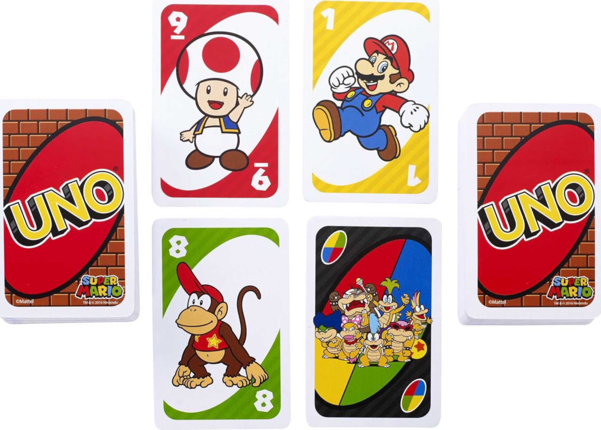 UNO Super Mario Card Game for Kids & Family, 2-10 Players, Ages 7 Years & Older UNO