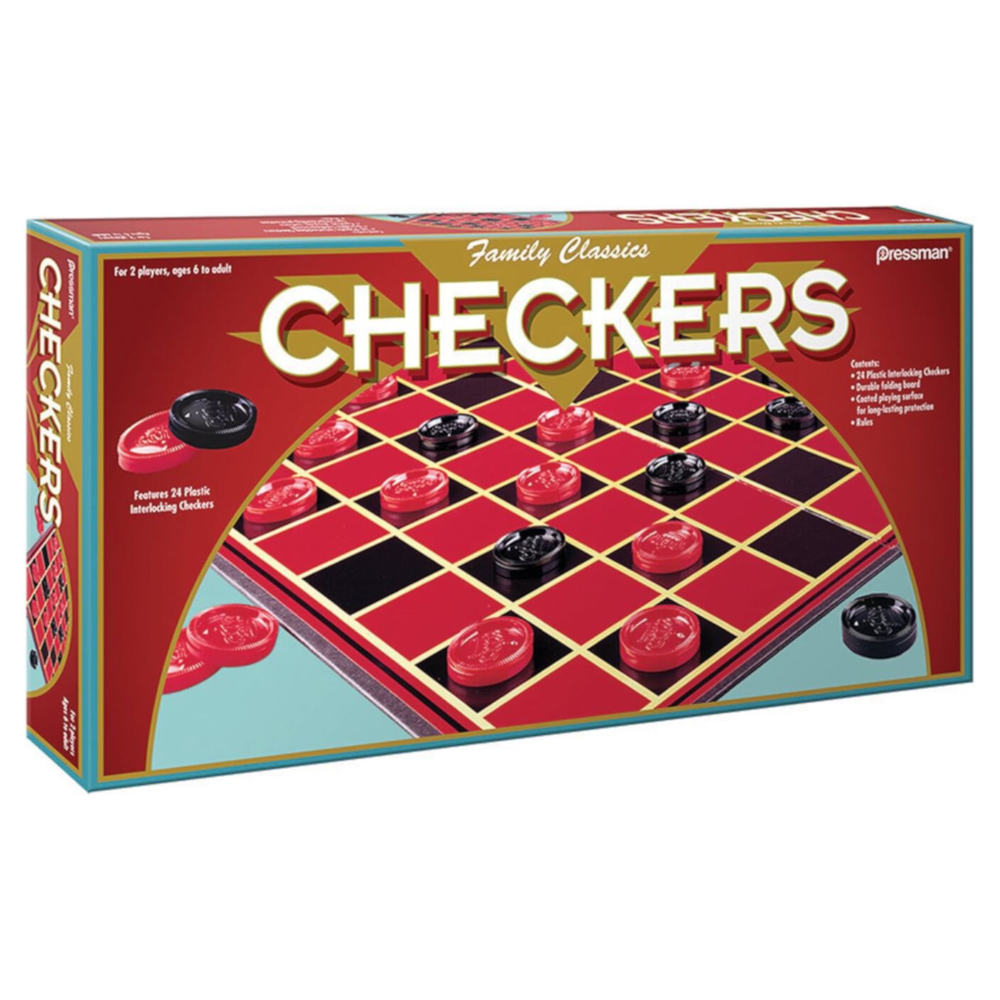 Continuum Games Checkers, One Size Pressman Toys