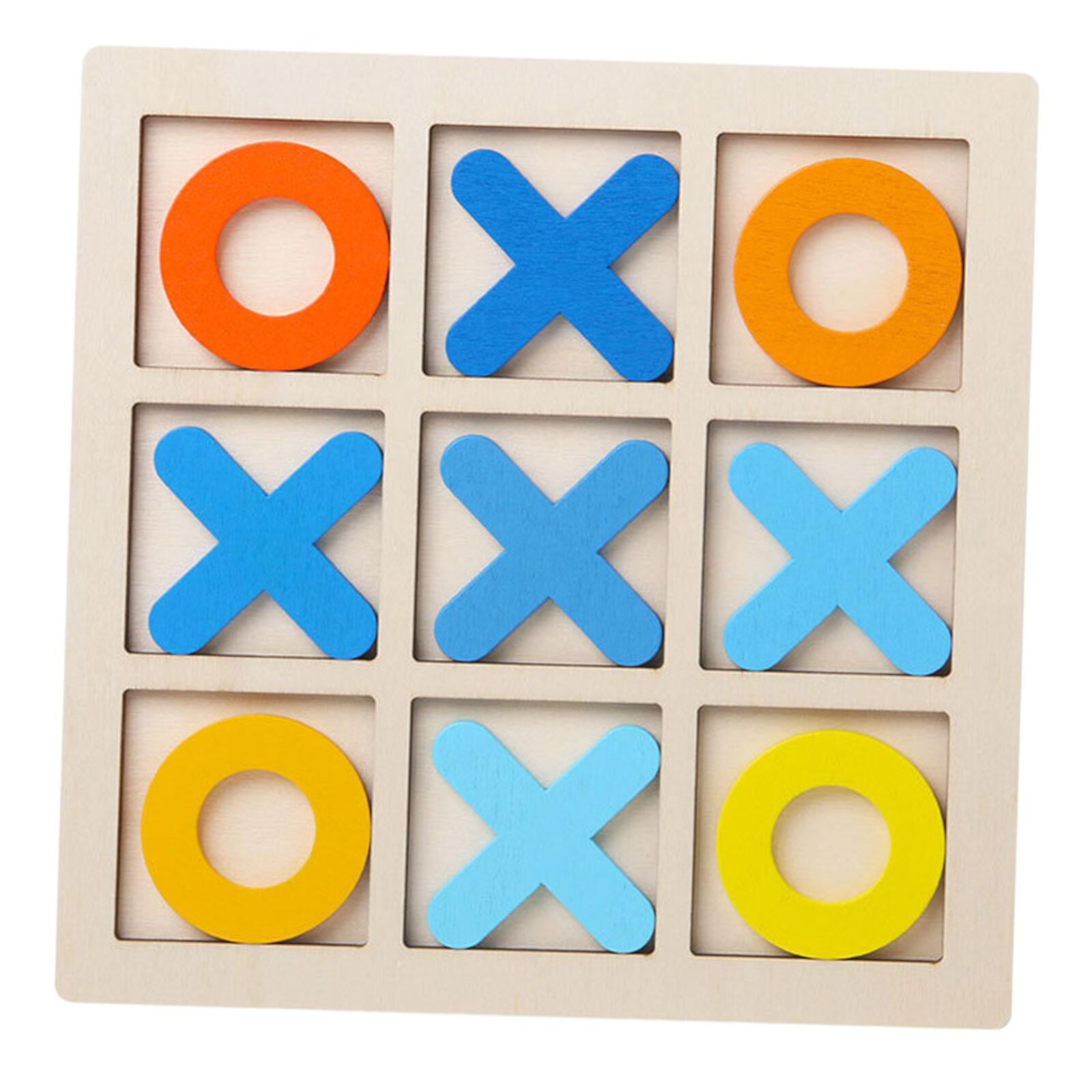 STARTIST Tic TAC Toe Board Teaser Family Children Puzzle Game Educational Toys XO Table Toy for Indoor Outdoor Travel Gifts yellow STARTIST