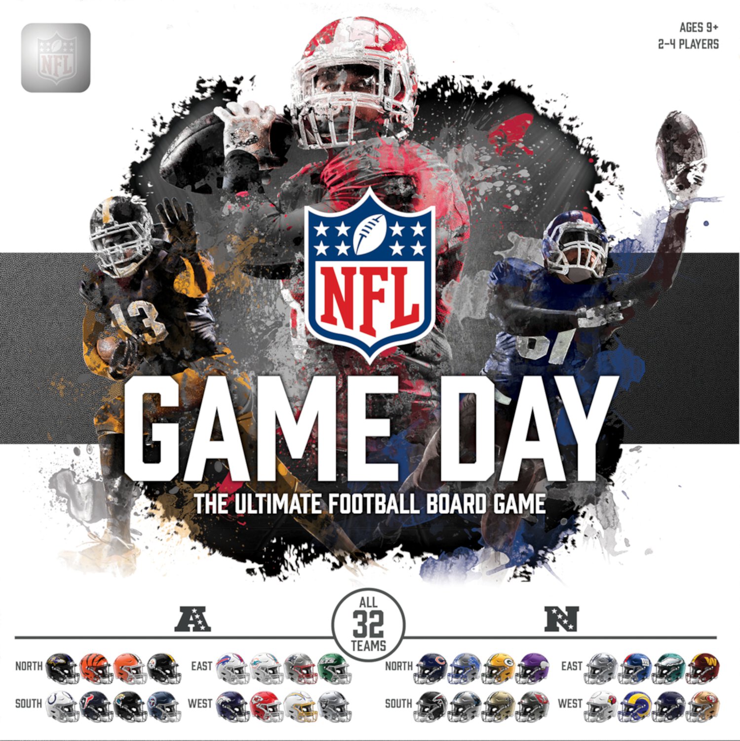 NFL Game Day: The Ultimate Football Board Game – Officially Licensed with All 32 Teams, Ages 9+, 2-4 Players, Fun for Family Game Night or Parties Visit the MasterPieces Store