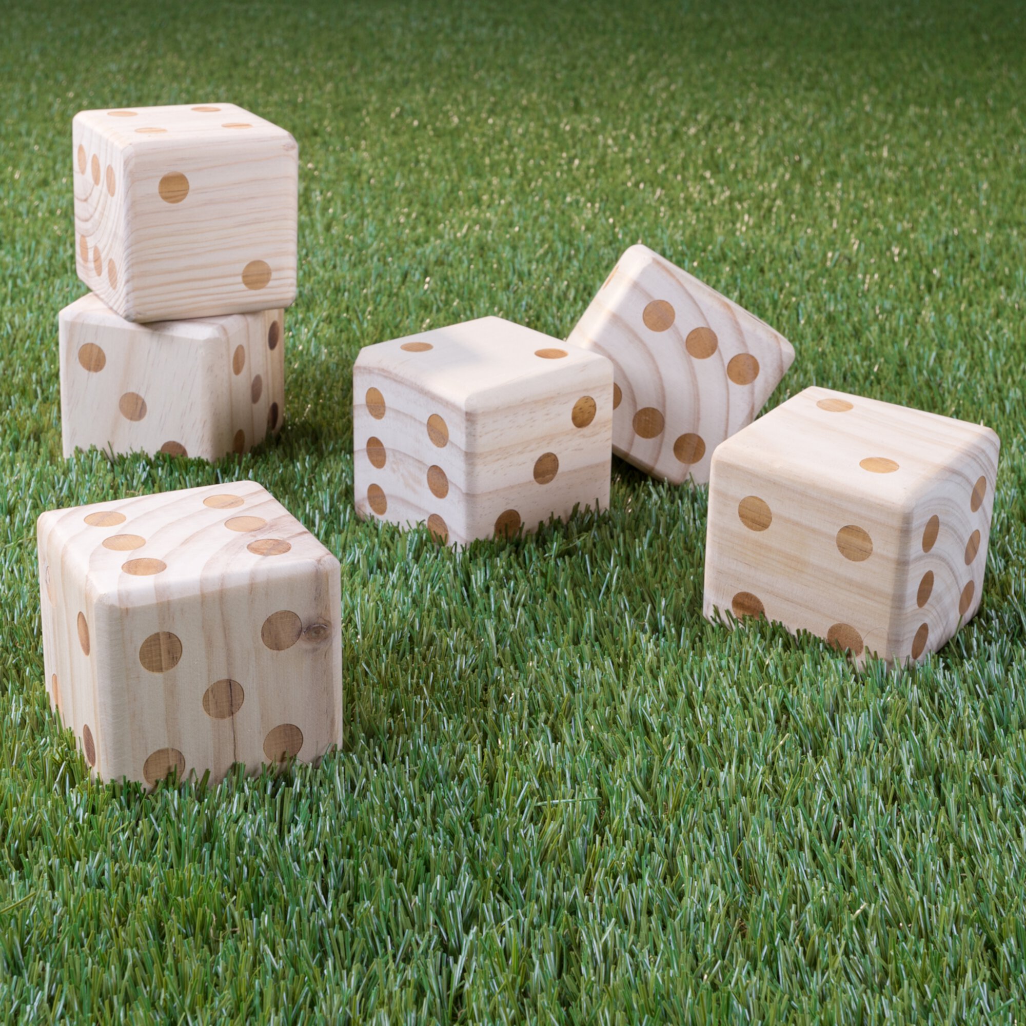 Hey! Play! Giant Wooden Yard Dice Outdoor Lawn Game Hey! Play!