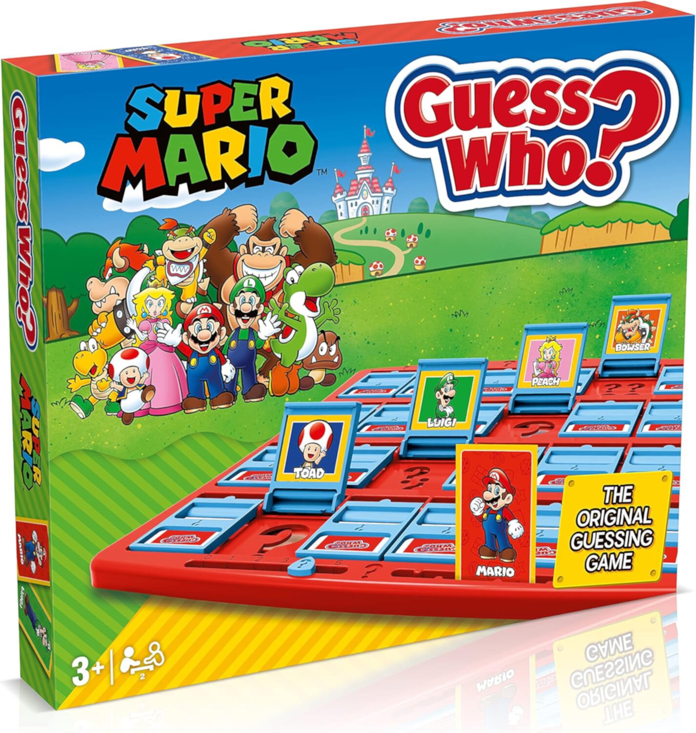 Winning Moves Super Mario Guess Who? Board Game, Play with Classic Nintendo Characters Including Mario, Luigi, Peach, Bowser, and Donkey Kong Winning Moves Games USA