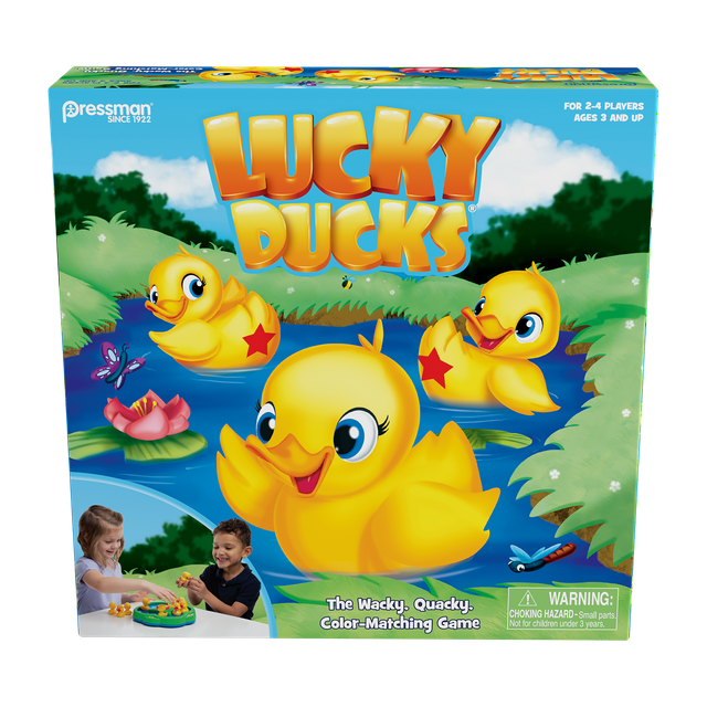 Pressman Toy Lucky Ducks Game for Kids Ages 3 and up Pressman Toys