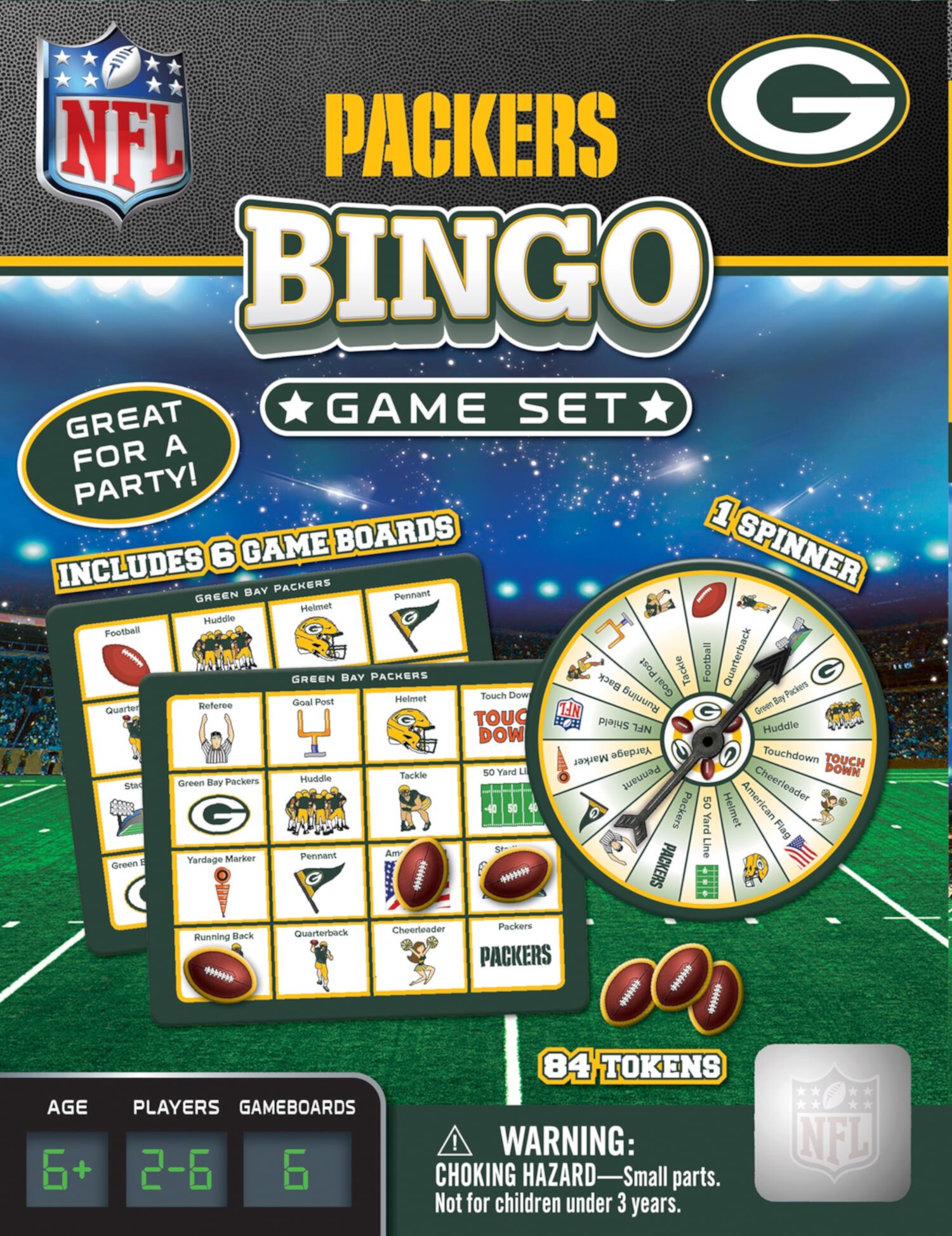 MasterPieces Officially Licensed NFL Philadelphia Eagles Bingo Game MasterPieces