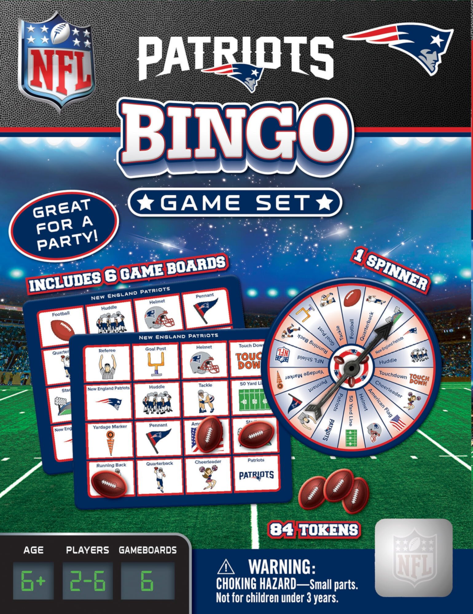 MasterPieces Officially Licensed NFL Philadelphia Eagles Bingo Game MasterPieces