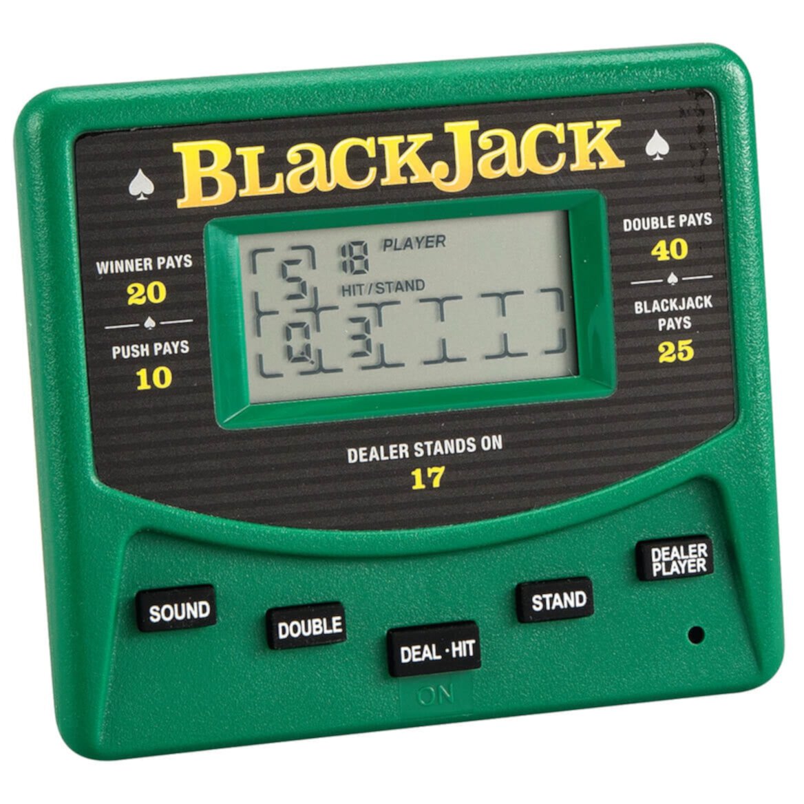 Trademark Global Electronic Handheld Las Vegas Style Blackjack Game Fox Valley Traders