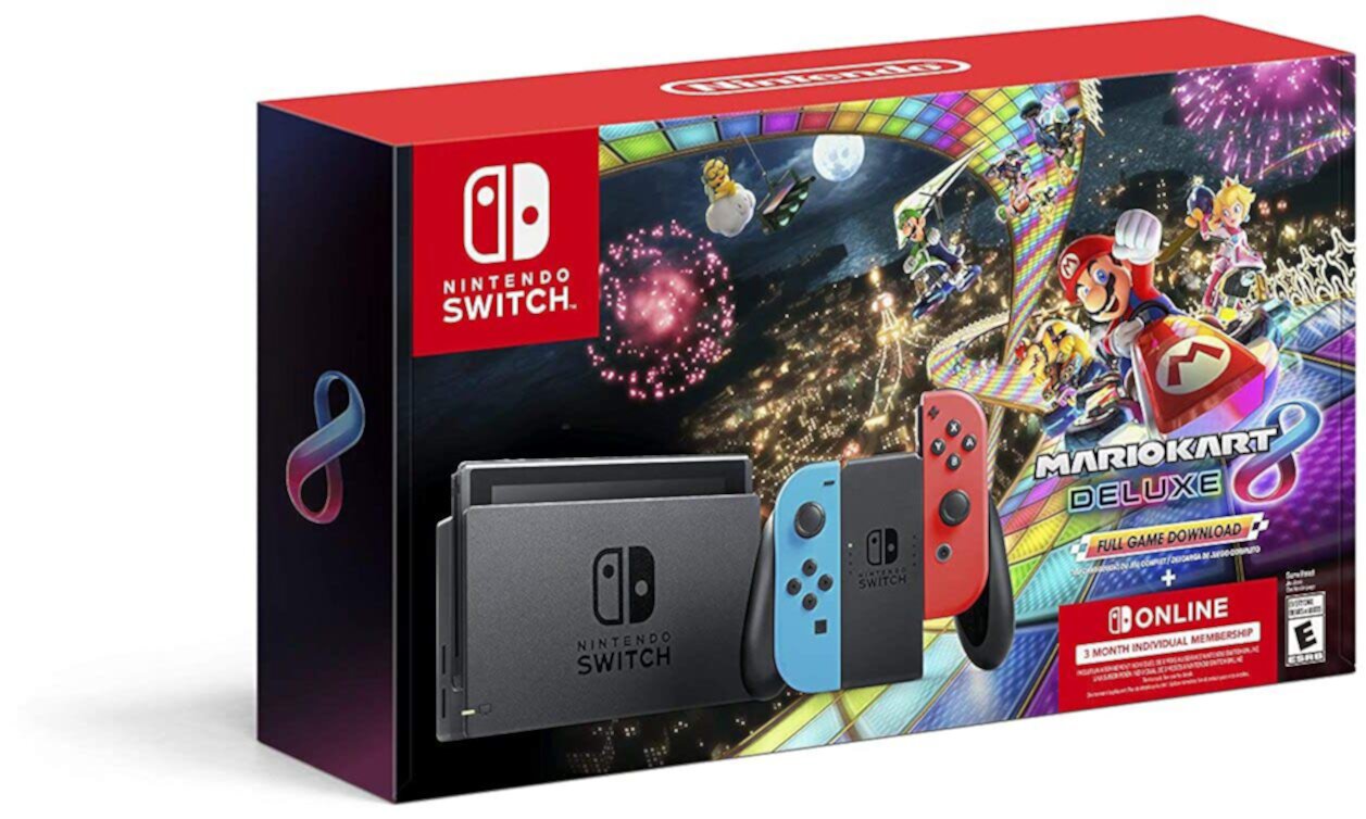 Nintendo Switch Bundle with Mario Kart 8 Deluxe Nintendo