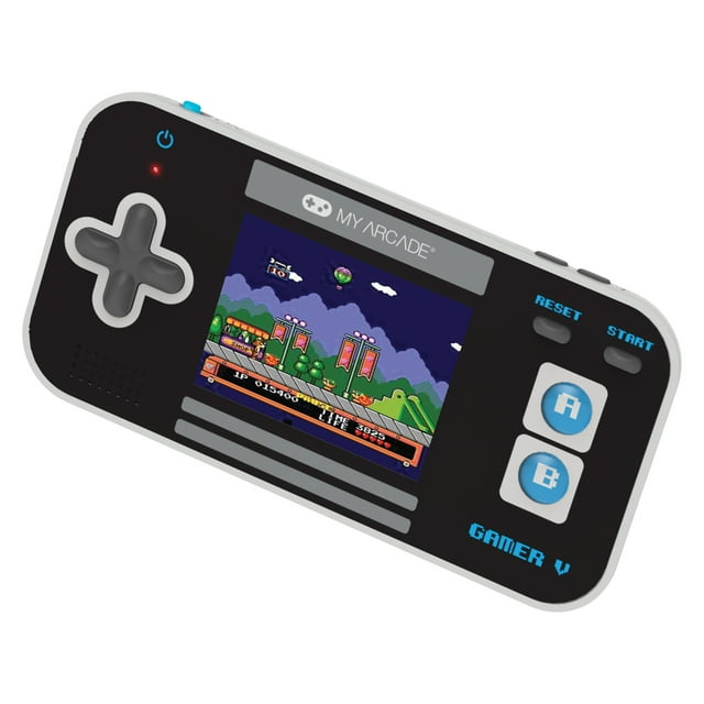 My Arcade DGUN-3919 Gamer V Classic 220-in-1 Handheld Video Game System (Black and Blue) My Arcade