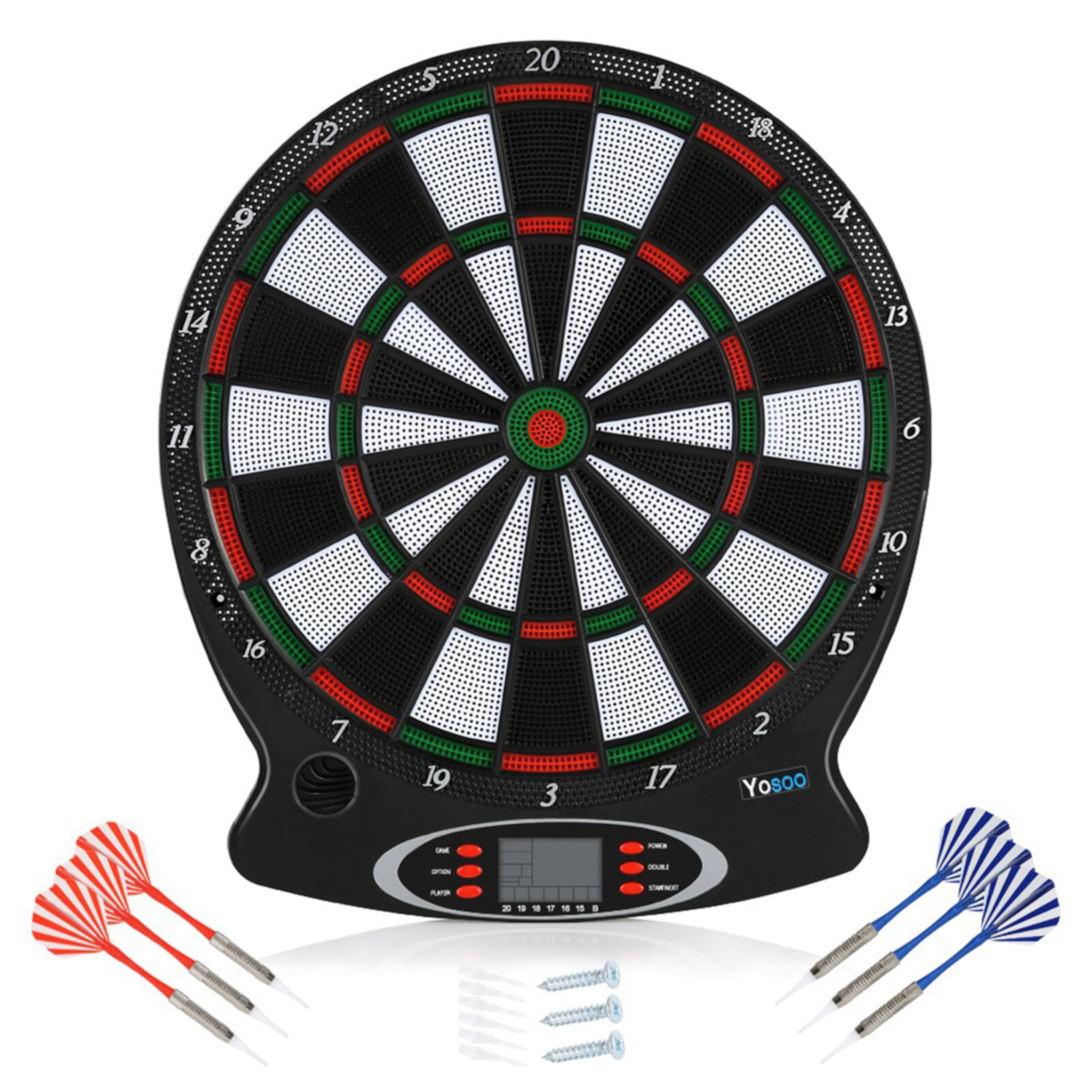 IEFIEL Professional Electronic Hanging Dartboard LCD Scoring Indicator Dart Game With 6pcs Darts IEFiEL