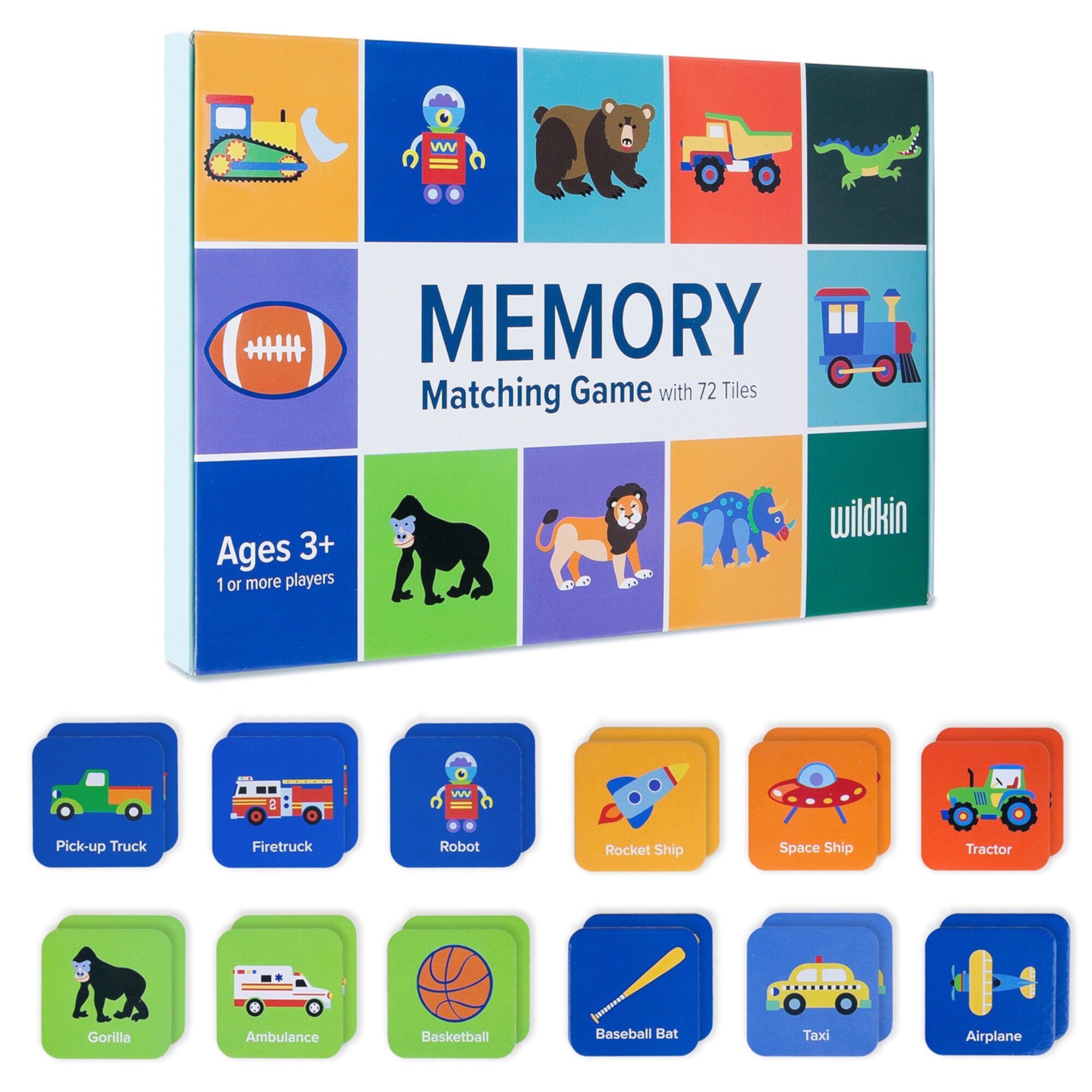 Memory Matching Game 72 pc - Girls Wildkin