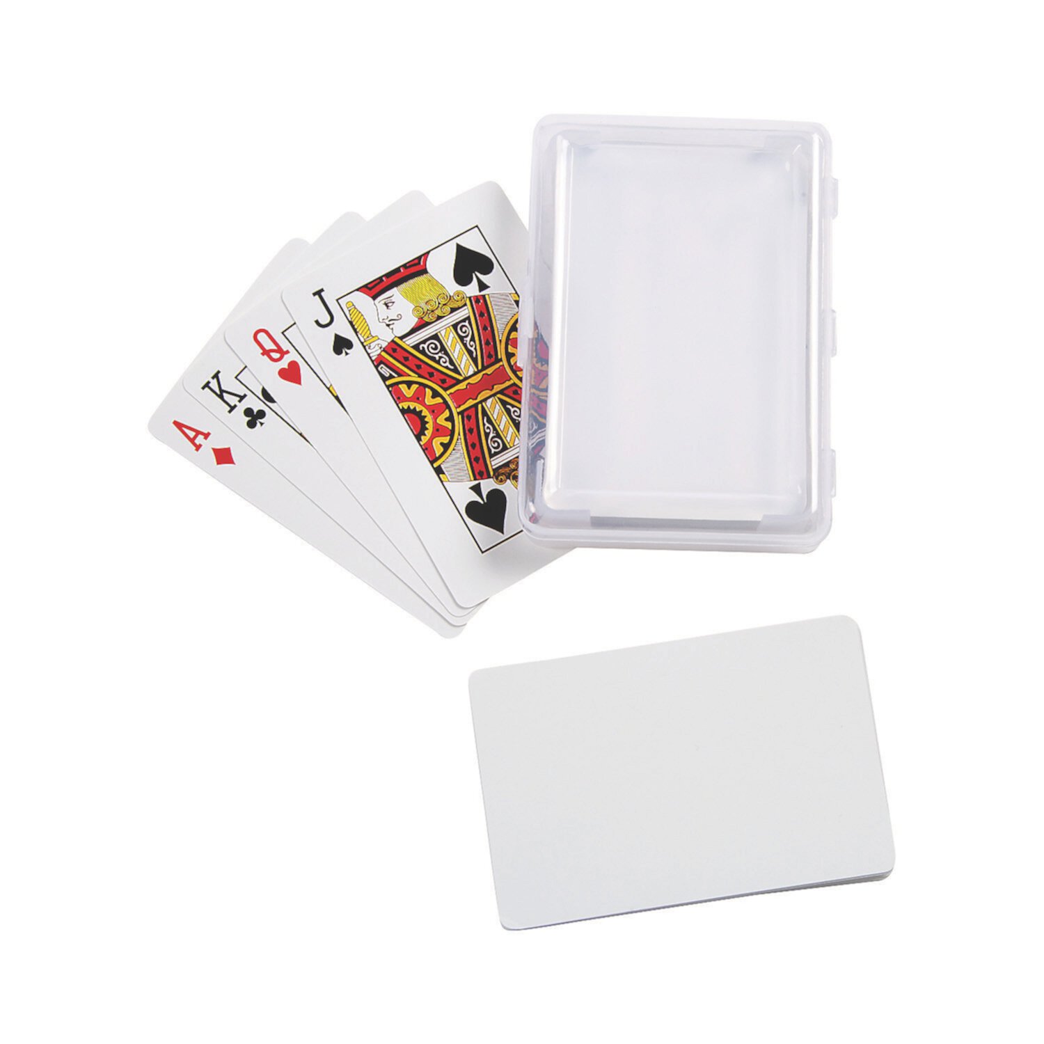 DIY Blank Playing Cards with Plastic Box, Toys, Wedding, 1 Pieces Fun Express