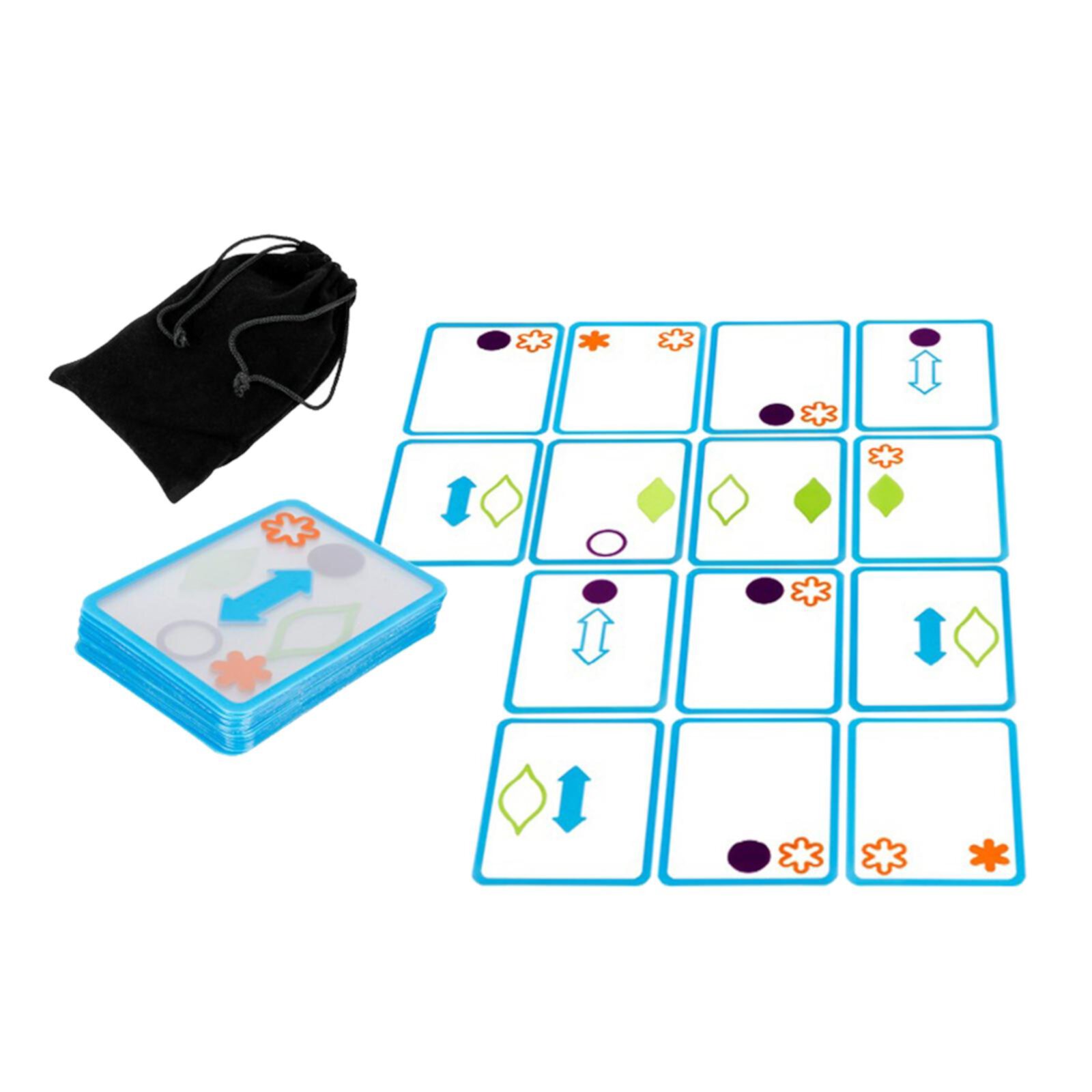 Overlap Card Game Swish Cards Parent-Child Interaction Homeschool Shamjina