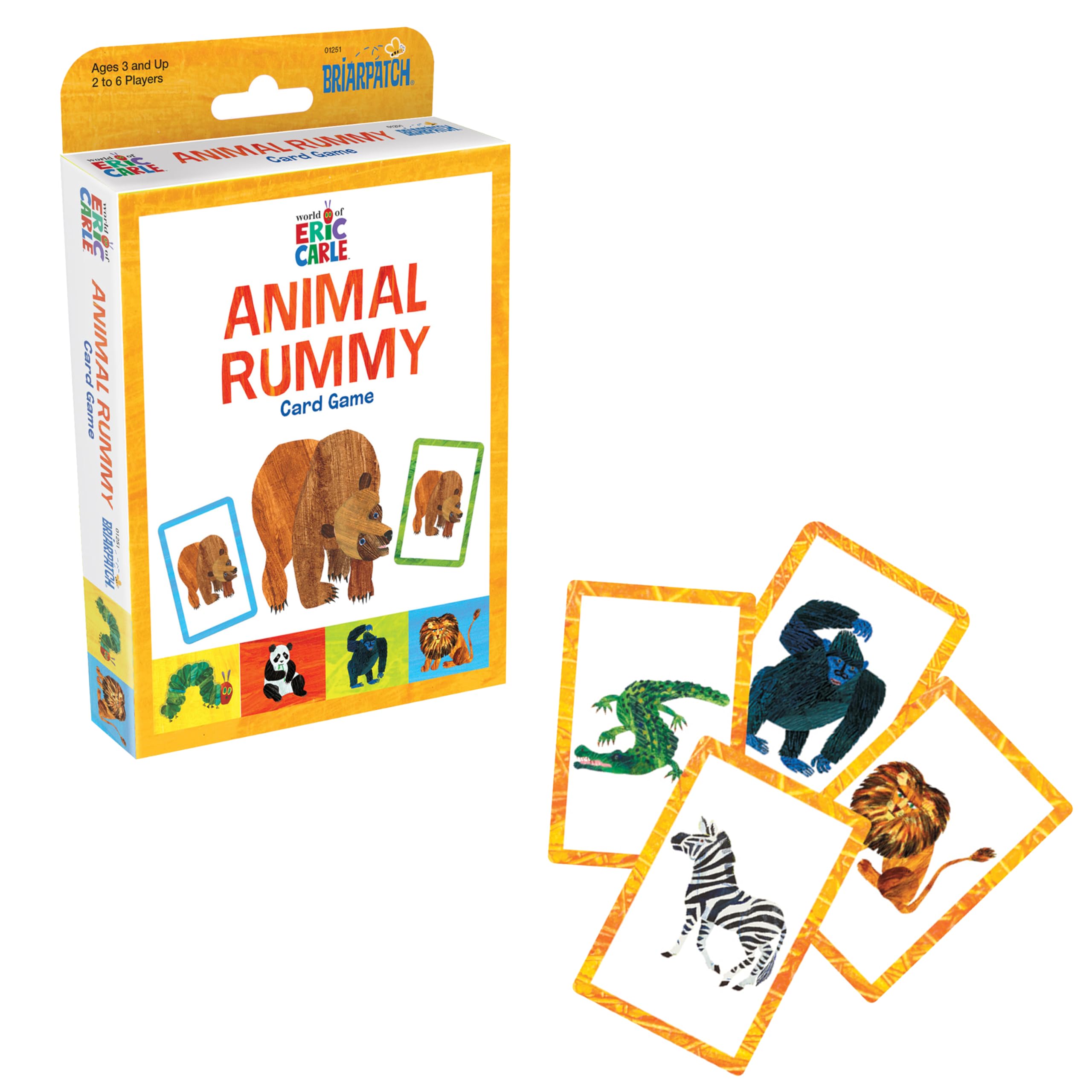 Briarpatch Eric Carle Animal Rummy Card Game University Games