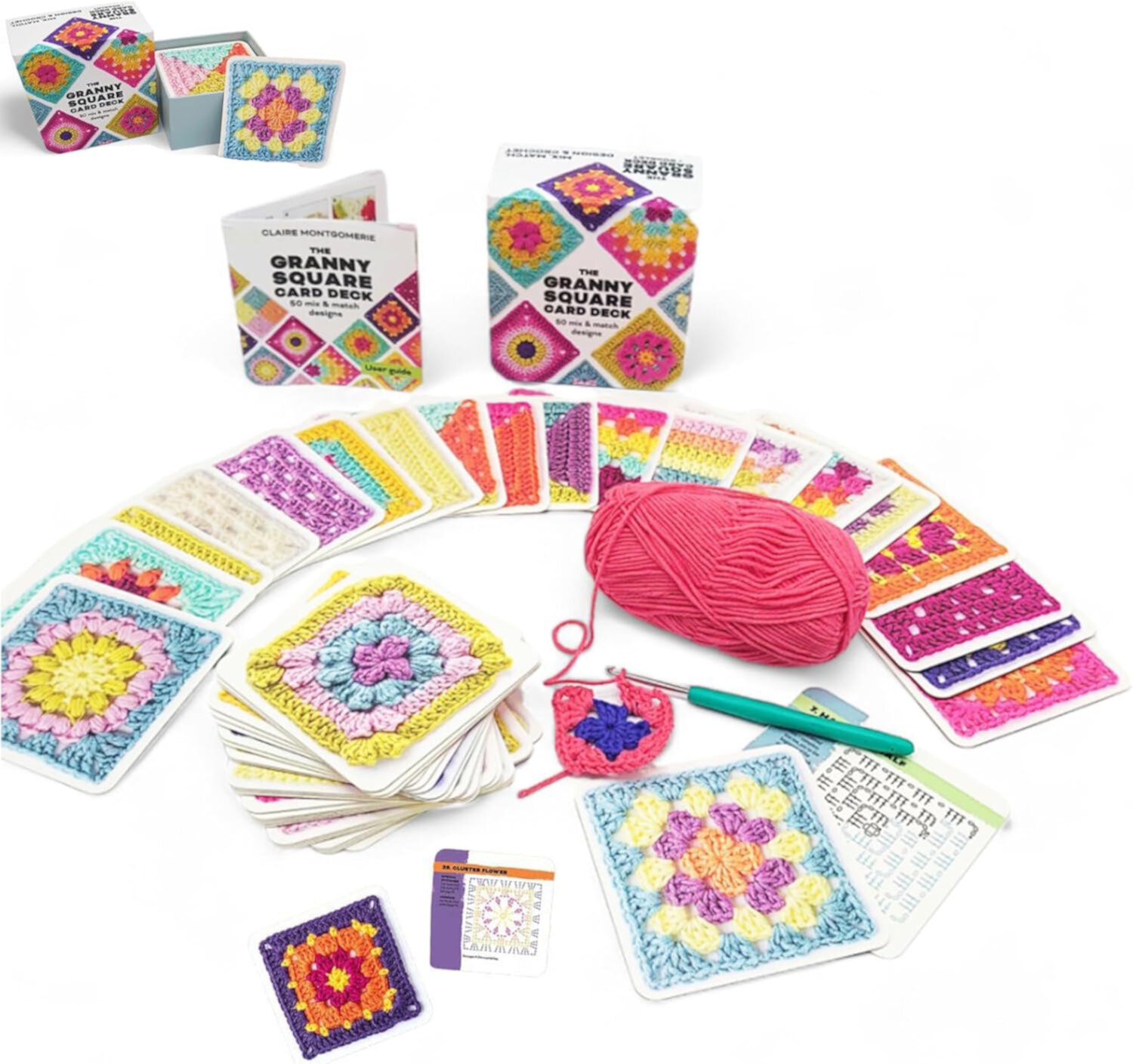 Granny Square Card Deck,50 Mix & Match Designs The Granny Square Card Deck,Granny Square Crochet Book,Knitting Kit for Adults The Granny Square Card  The Granny Square Card  The Granny Square Card Safeydaddy