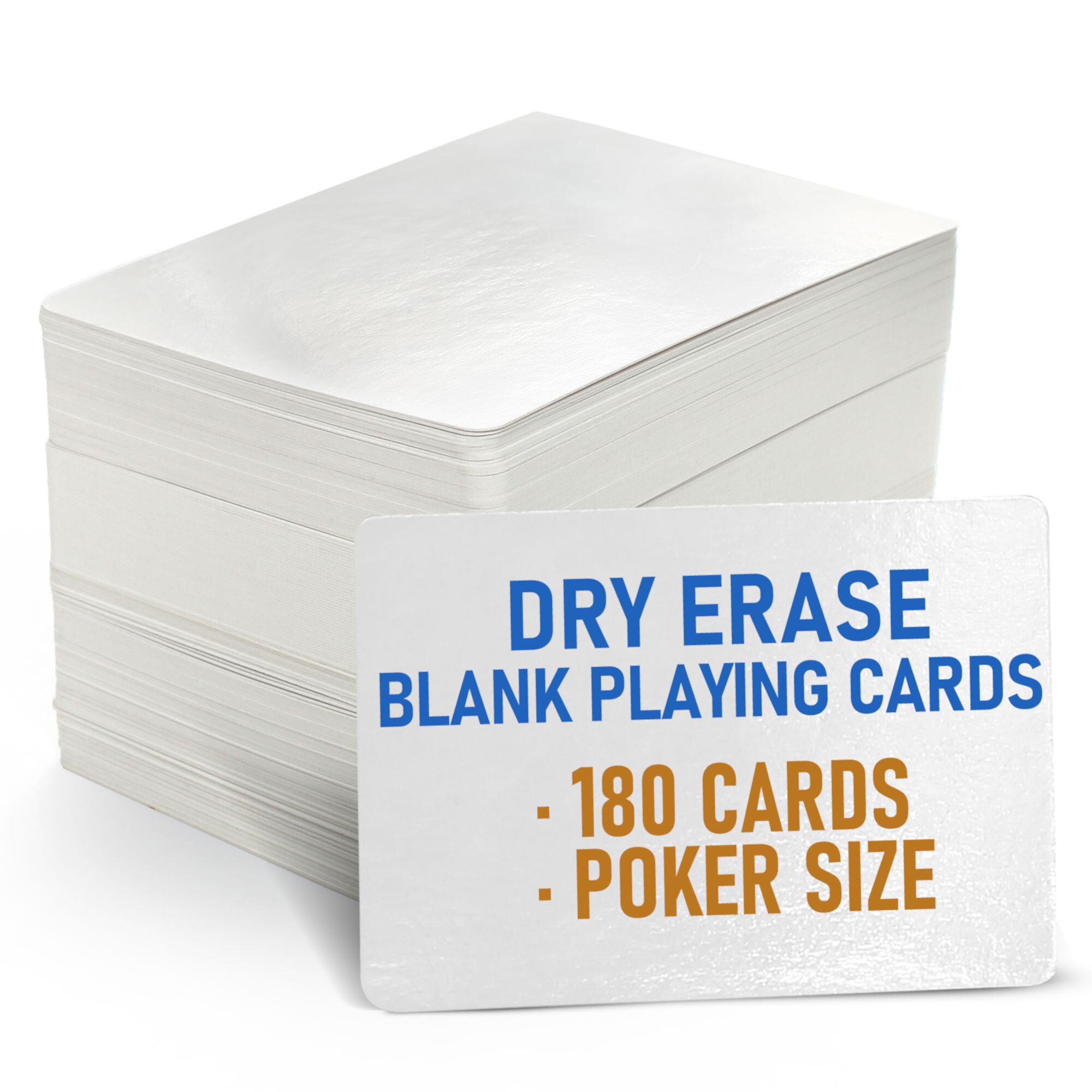 LotFancy Blank Playing Cards, 180Pcs, Dry Erase, Reusable Flash Cards LotFancy