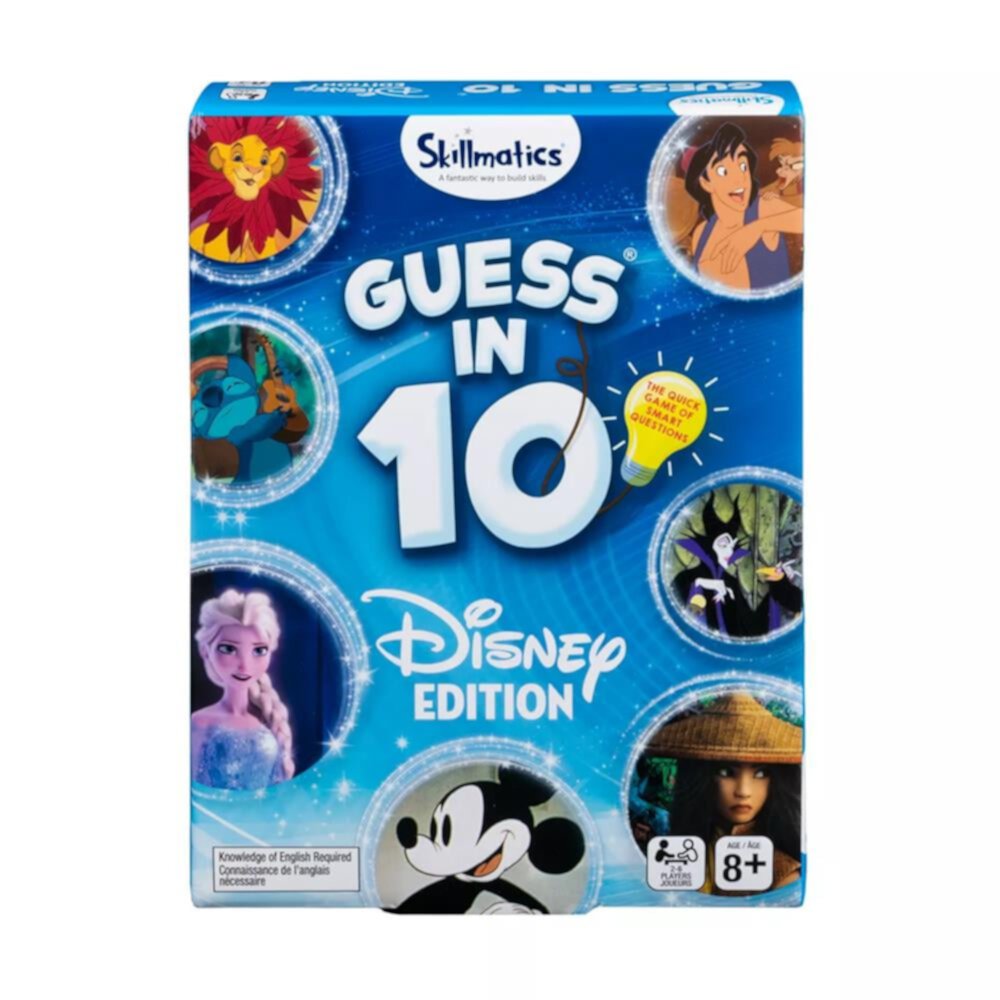 Skillmatics Card Game - Guess in 10 Disney Edition, Gifts for 8 Year Olds and Up Spin Master Games