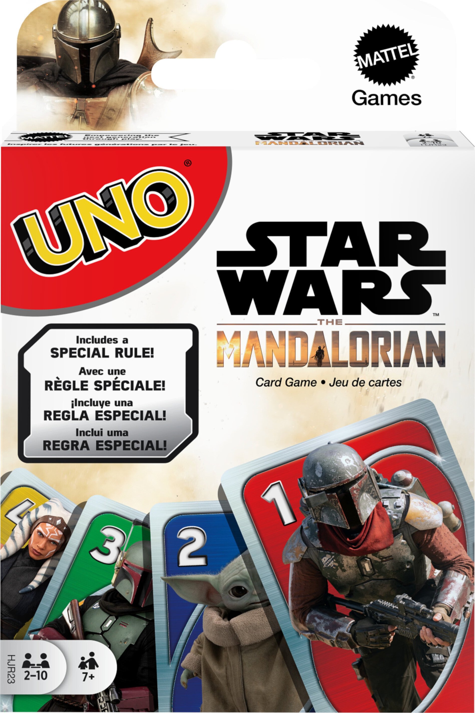 UNO Star Wars The Mandalorian Card Game for Kids & Family, 2-10 Players, Ages 7 Years & Older UNO