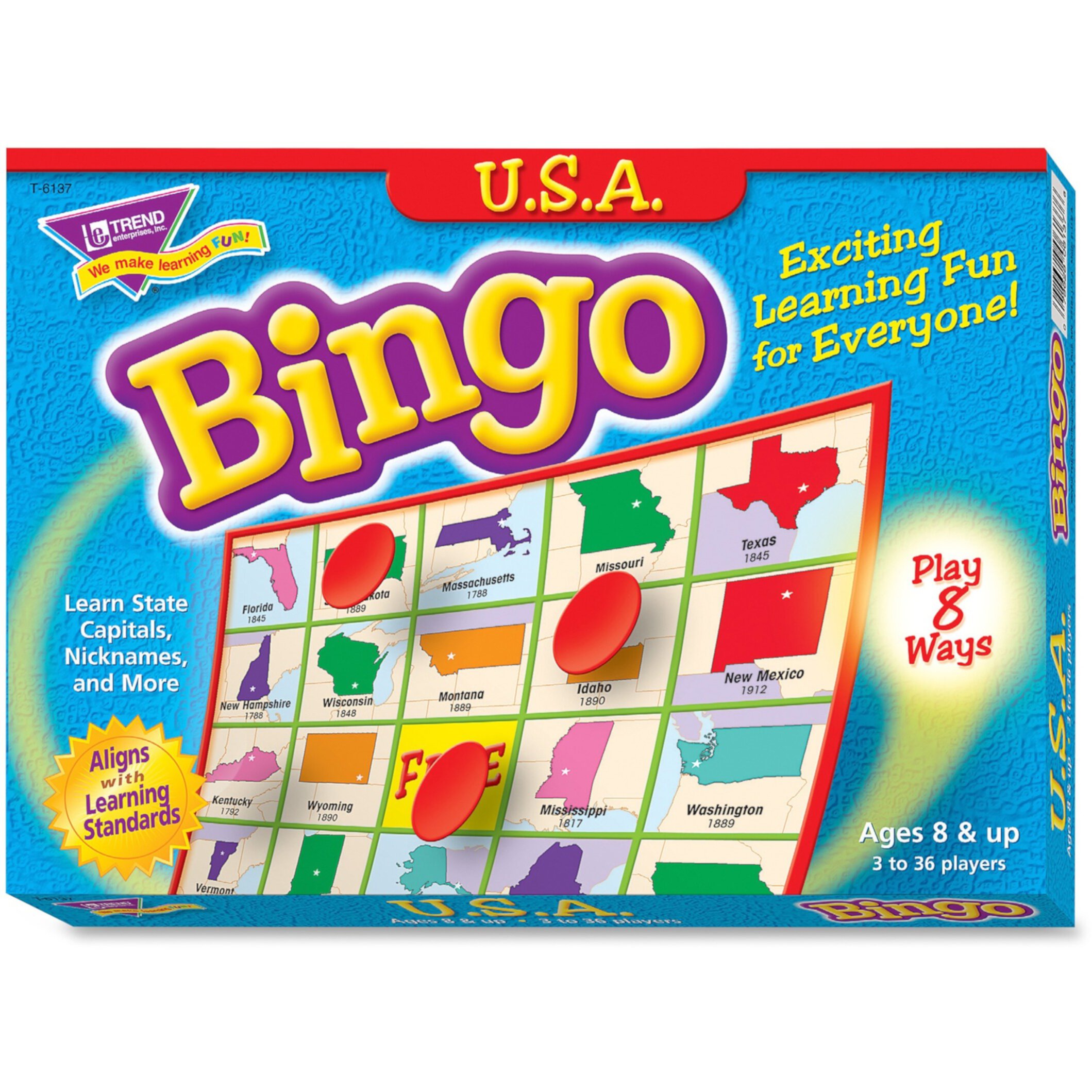 Trend Usa Bingo Game - 3 to 36 Players TREND