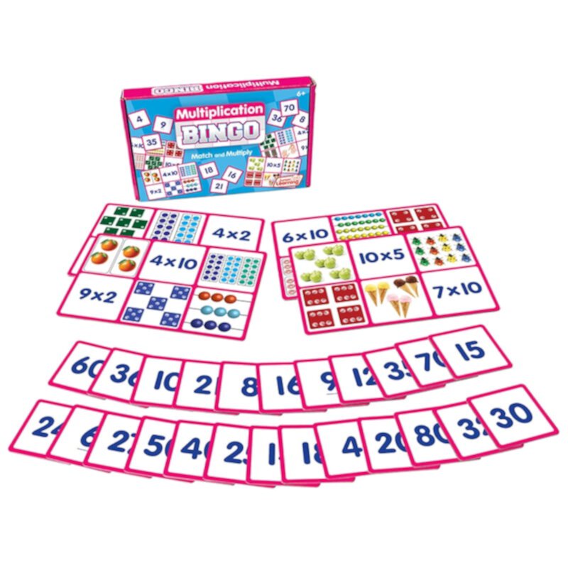 Junior Learning - Multiplication Bingo Learning Educational Game Junior Learning